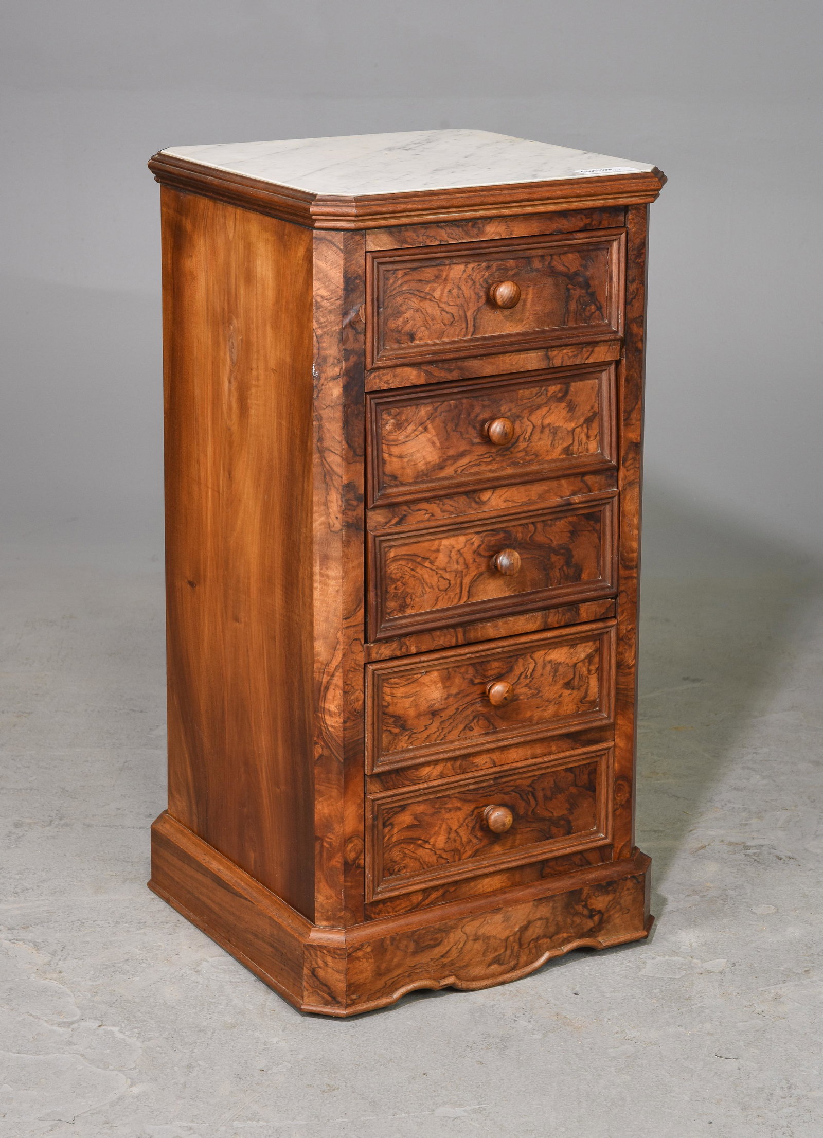 French White Marble Top Occasional Chest / Cabinet (1 of 4)