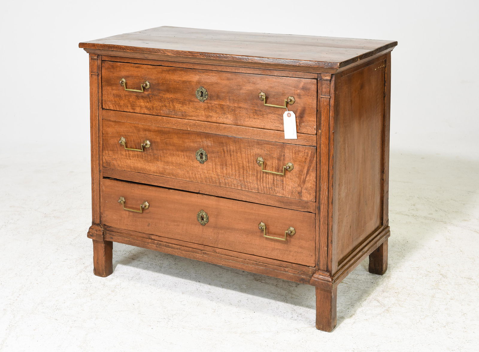 French Walnut 3 Drawer Chest (1 of 4)
