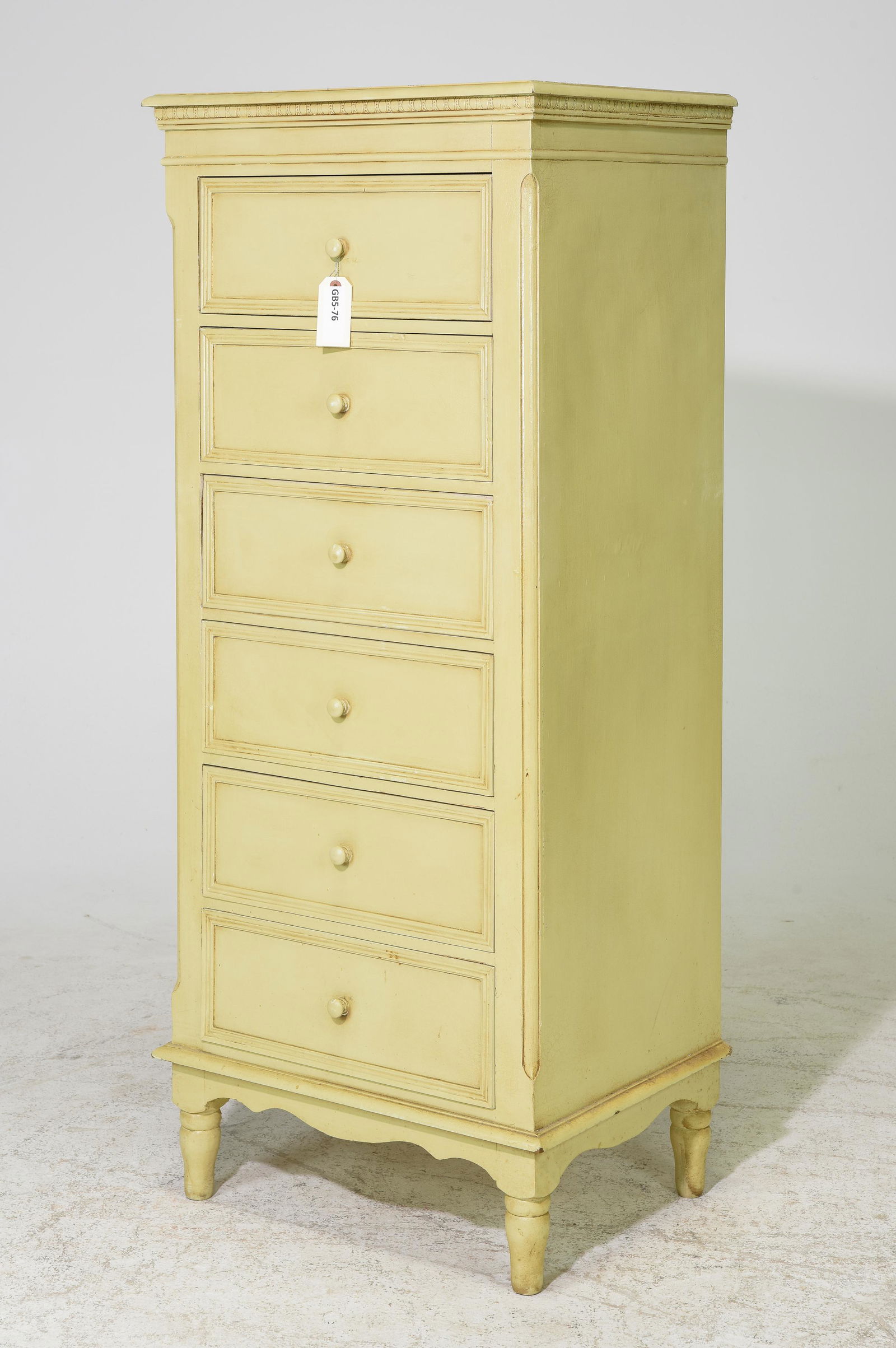 French Painted 6 Drawer Chest (1 of 6)