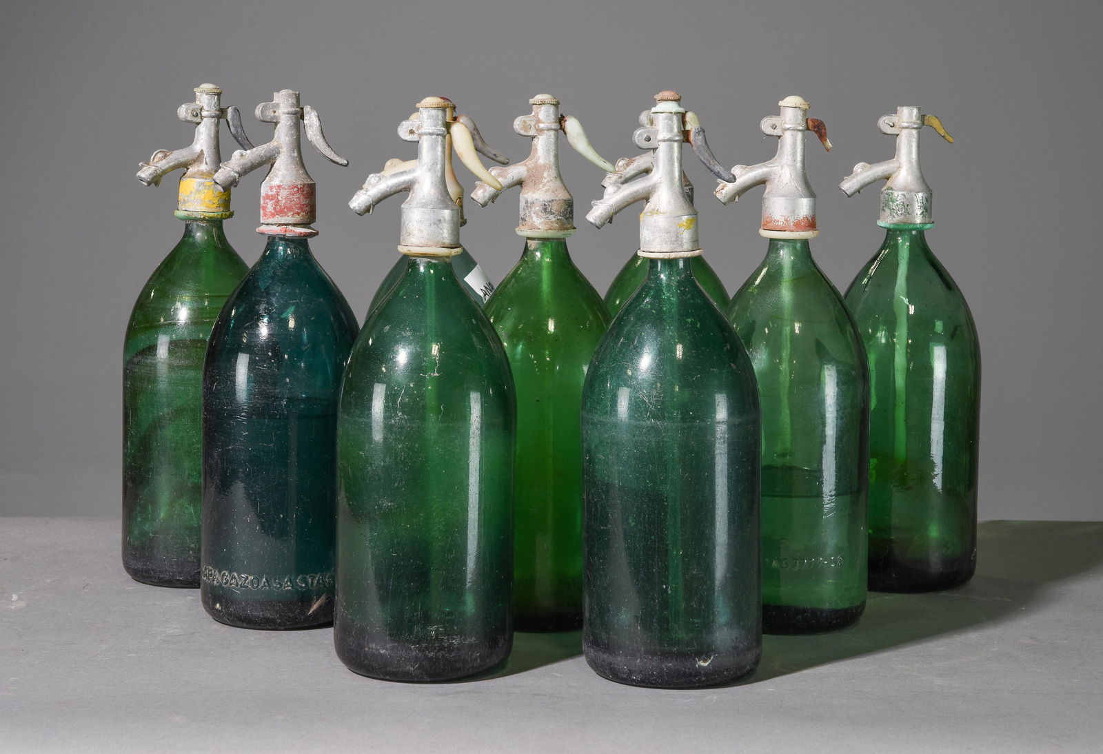 9 Vintage Seltzer Bottles (1 of 3)