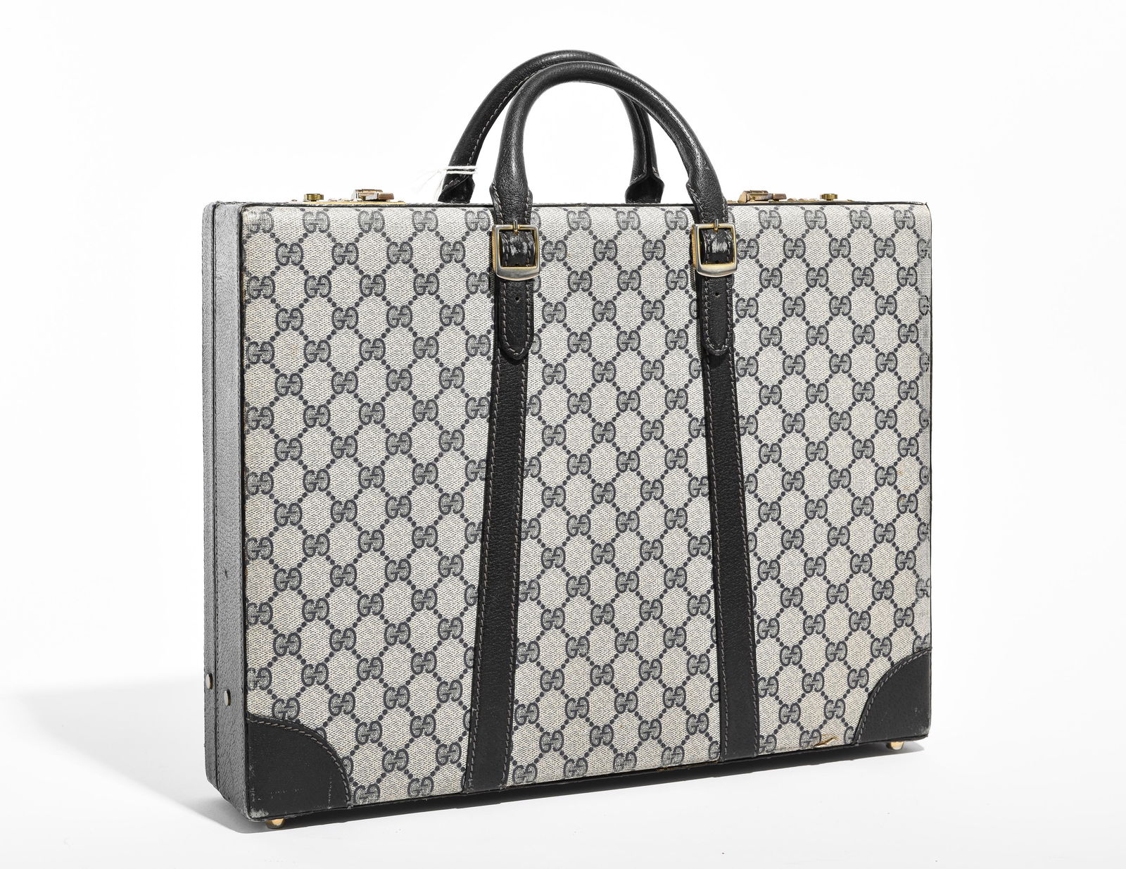 Gucci Vintage Business Briefcase - Blue Supreme  Canvas (1 of 9)