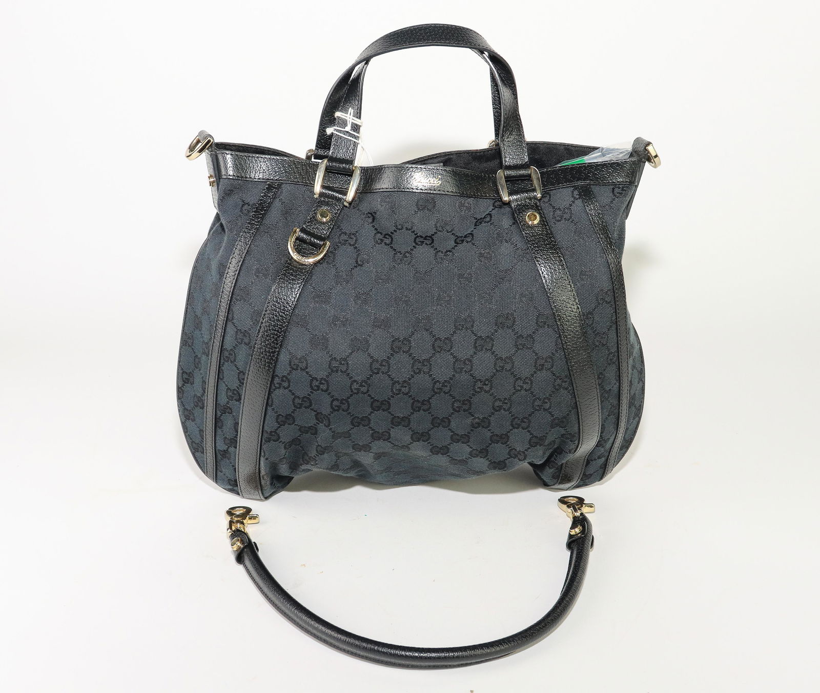 Gucci Abbey Hobo  in Black Monogrammed Canvas (1 of 2)