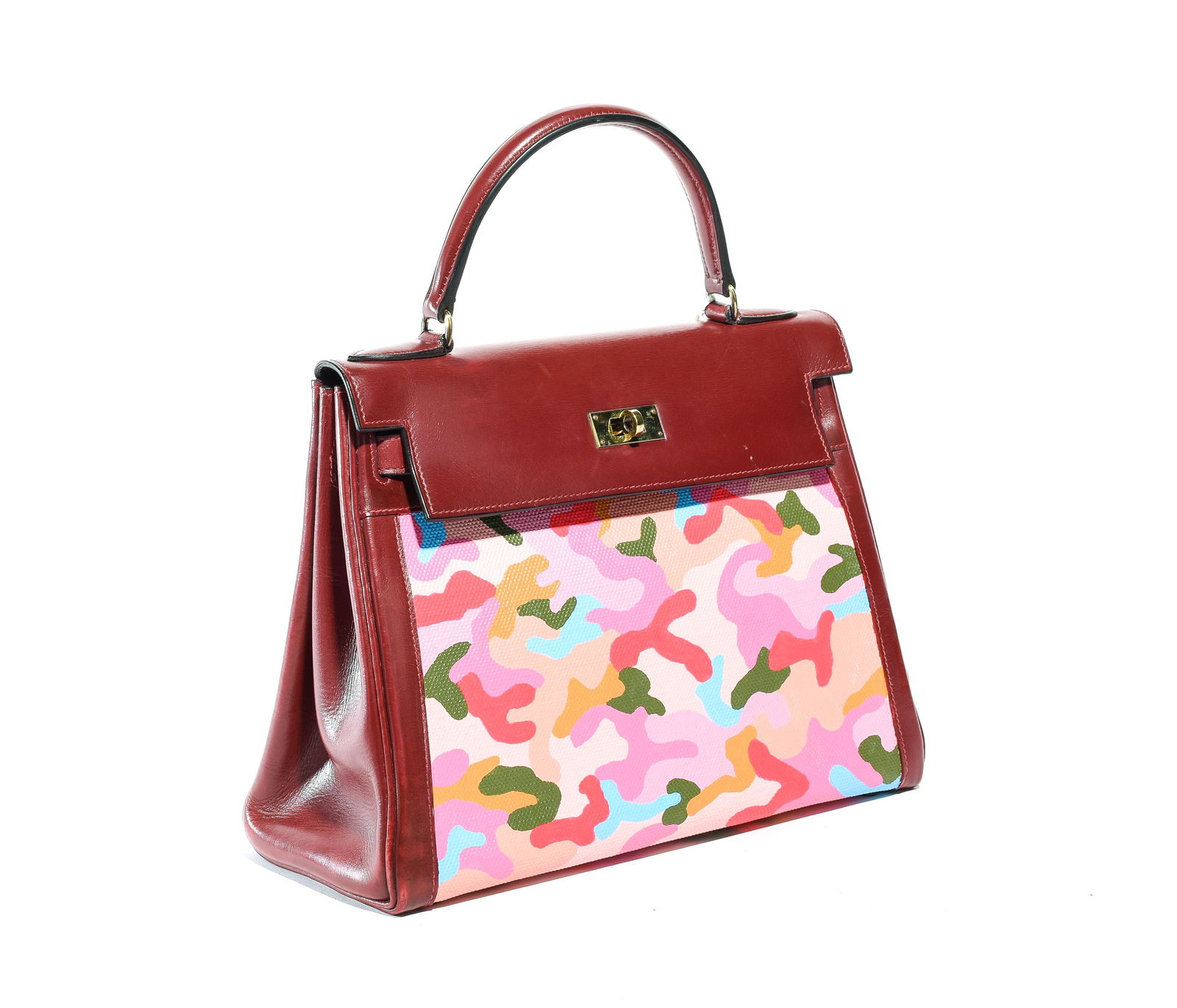 Hermes Customized Camouflage Vintage Kelly Retourne 28 (1 of 6)