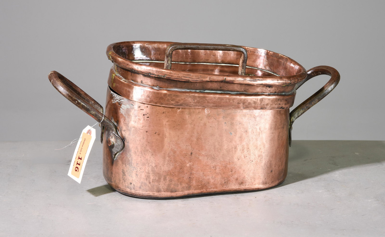 French Copper Daubiere / Roasting Pot with Lid (1 of 3)