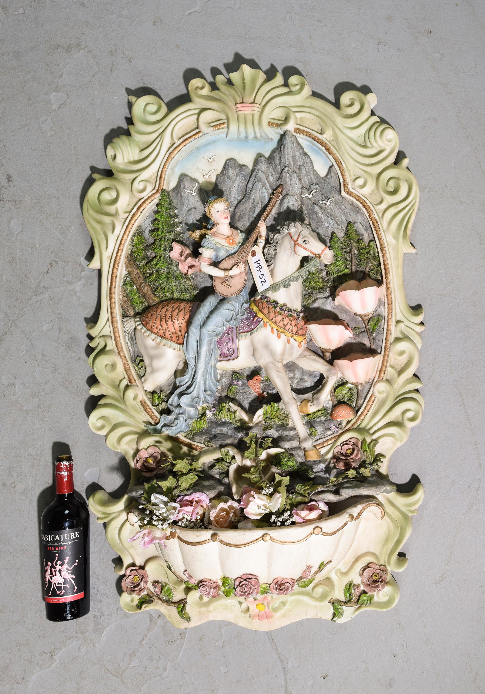Romantic Large Hand Painted Wall Plaque (1 of 5)