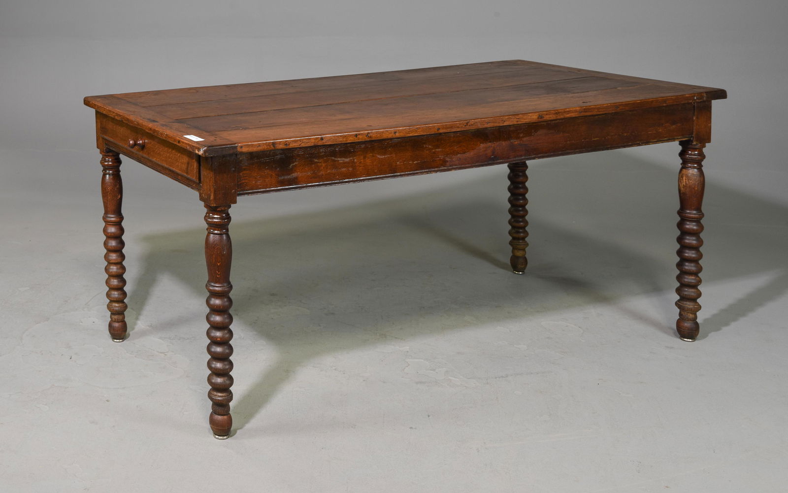 Louis Phillipe Style Turned Leg Farmhouse Table (1 of 5)