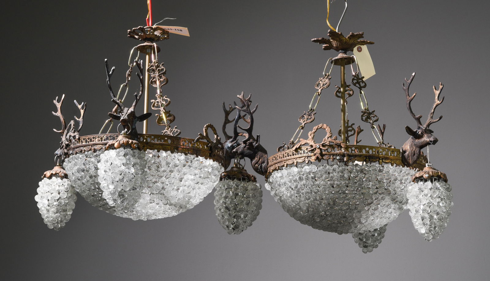 2 Empire Style Stag Head Chandeliers #3 (1 of 3)