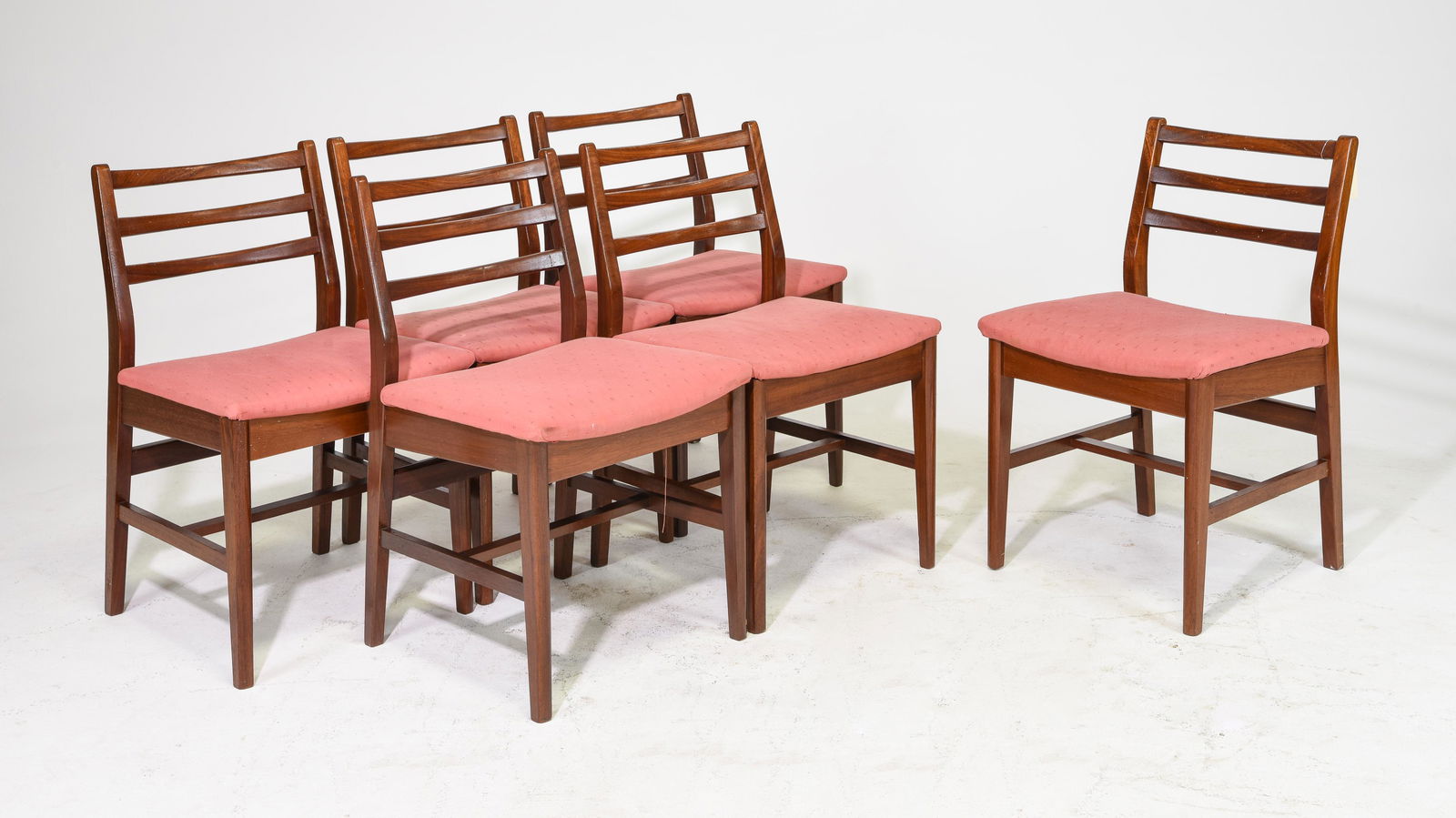 6 Mid Century Modern Ladder Back Chairs (1 of 2)