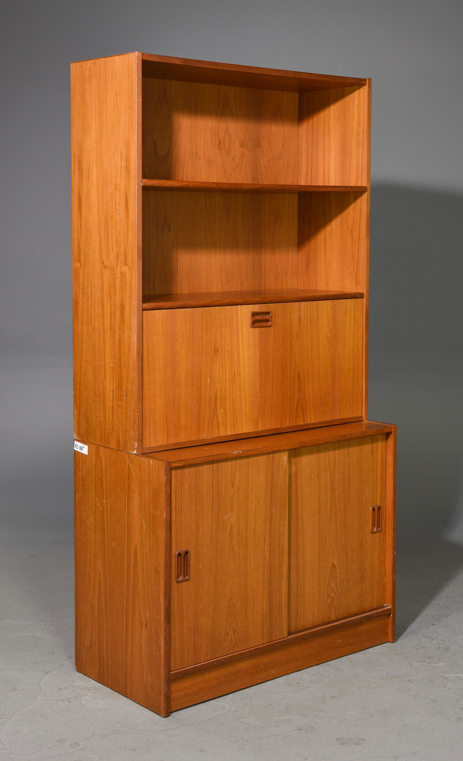 Mid Century Modern Bookshelf / Desk (1 of 8)