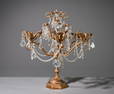 French Style Candelabra in Bronze / Gold Finish