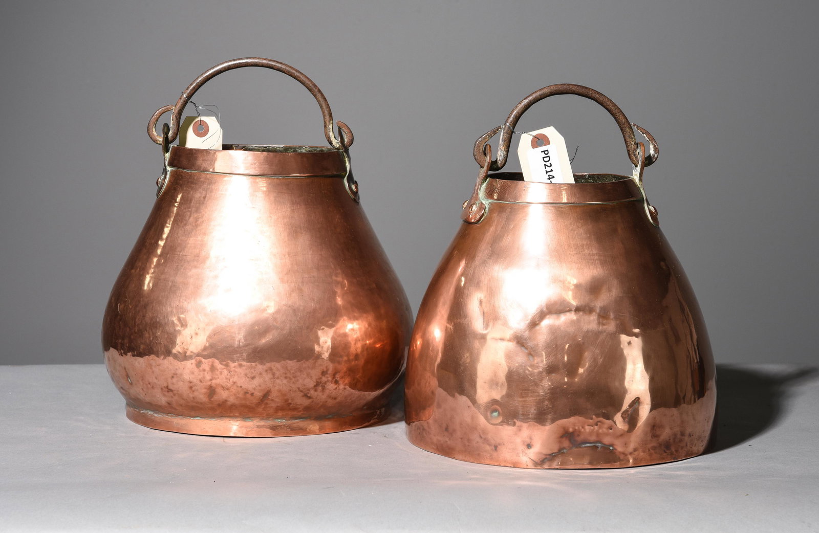2 French Polished Copper Marmites / Pots (1 of 3)
