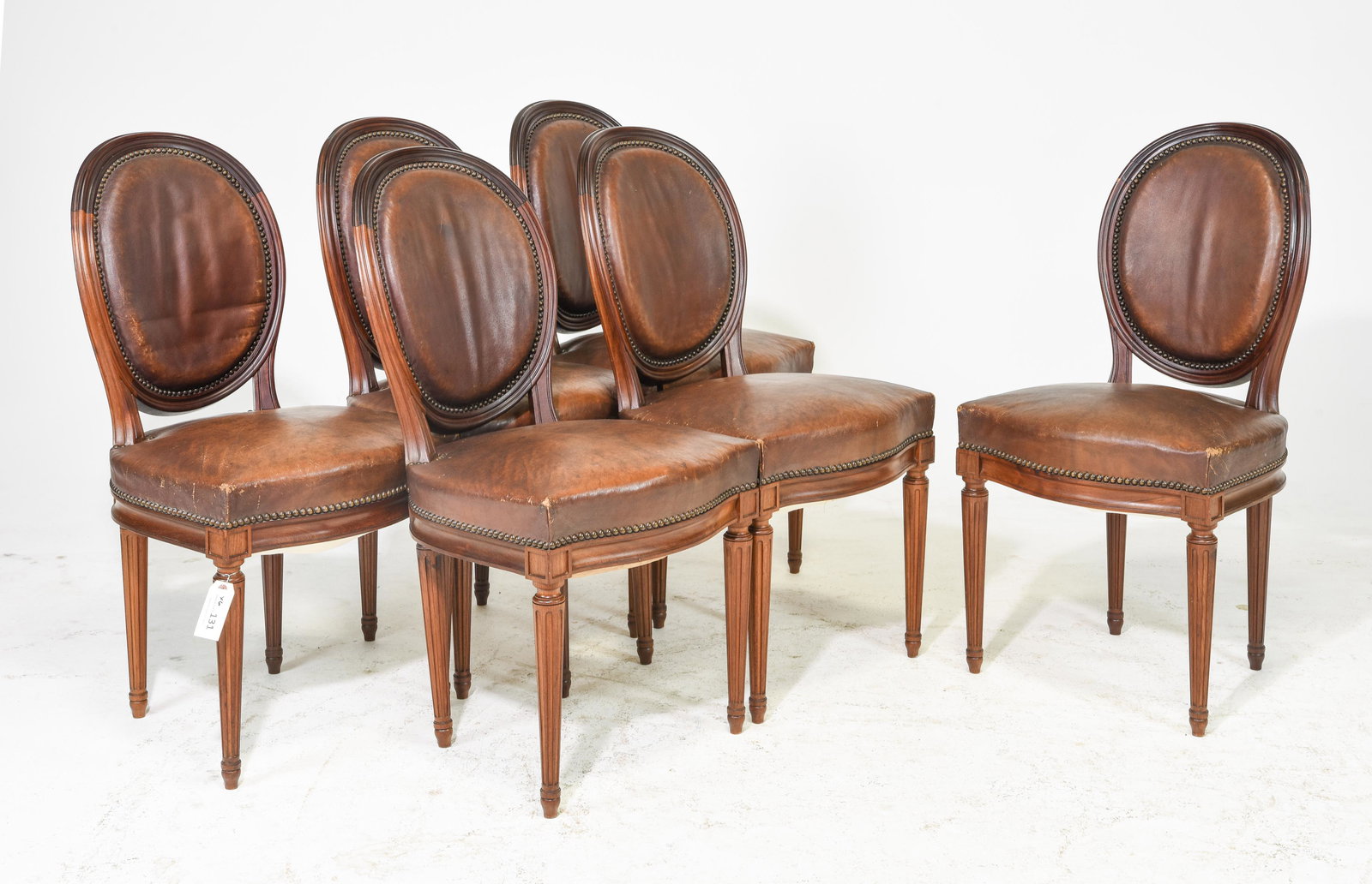 6 Louis XVI Style Balloon Back Dining Chairs (1 of 9)