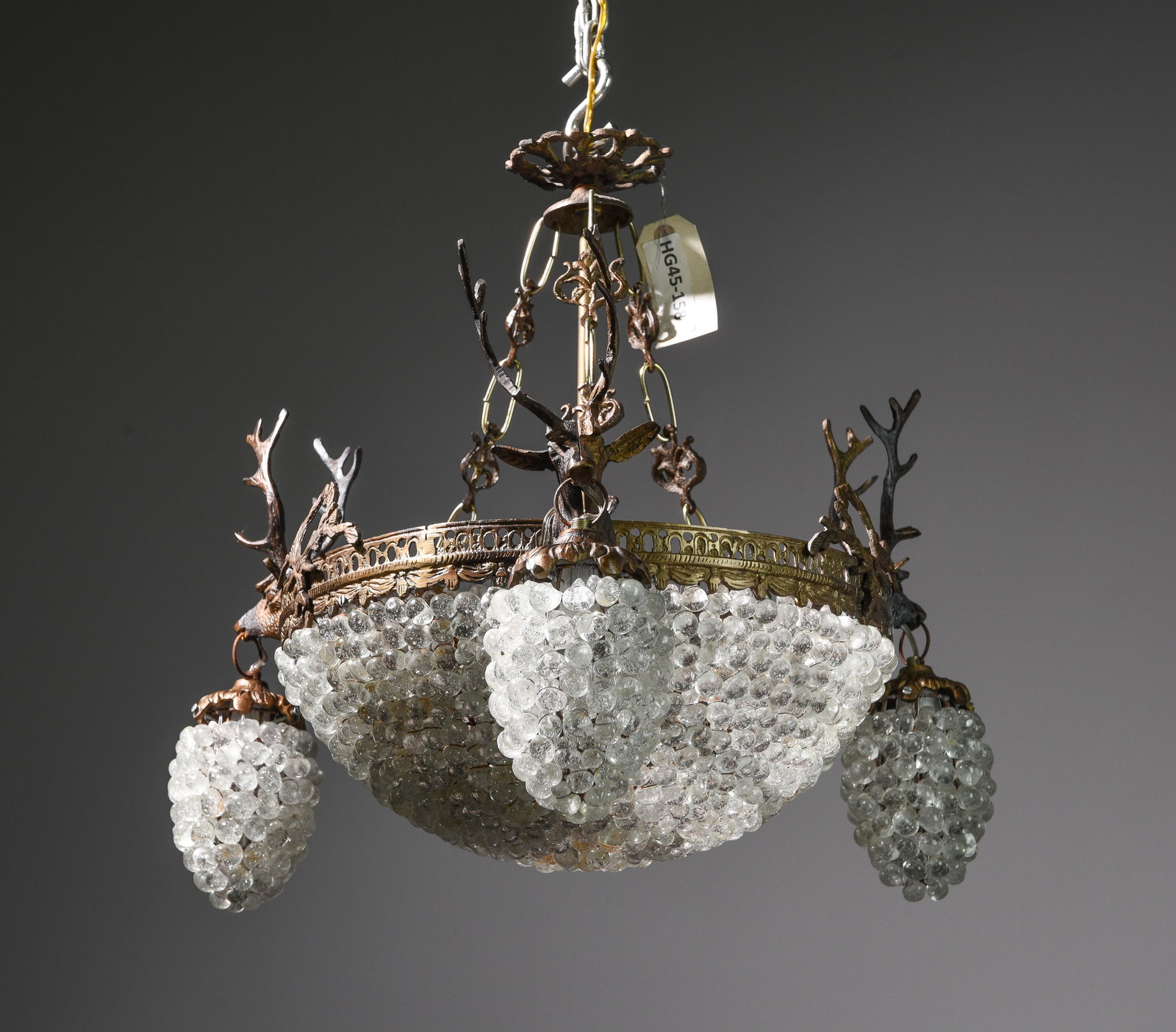 Empire Style Stag Head Chandelier (1 of 3)