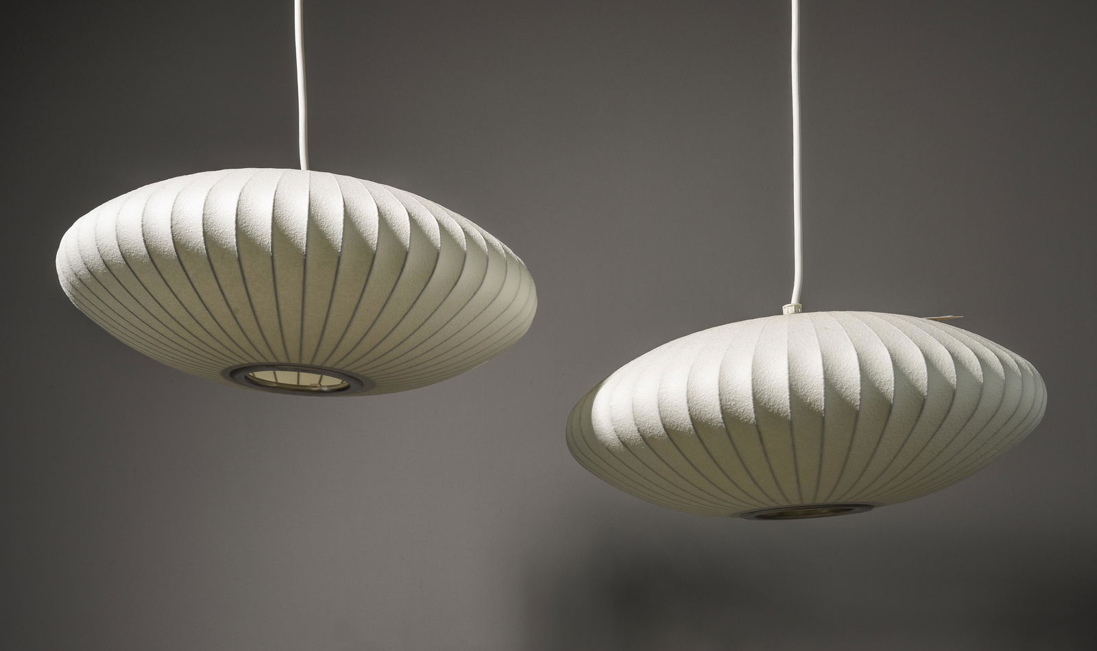 2 Saucer Bubble Chandeliers Attributed to G. Nelson (1 of 3)