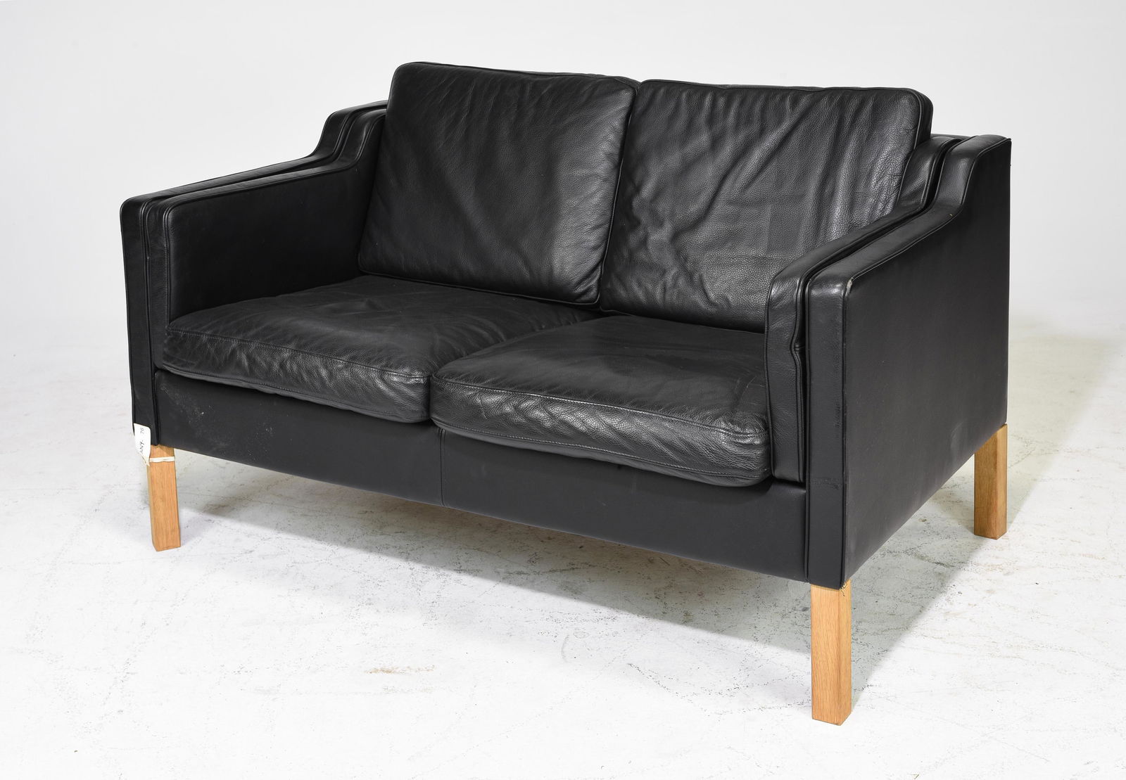 Danish Modern Black 2 Seater Sofa (1 of 5)