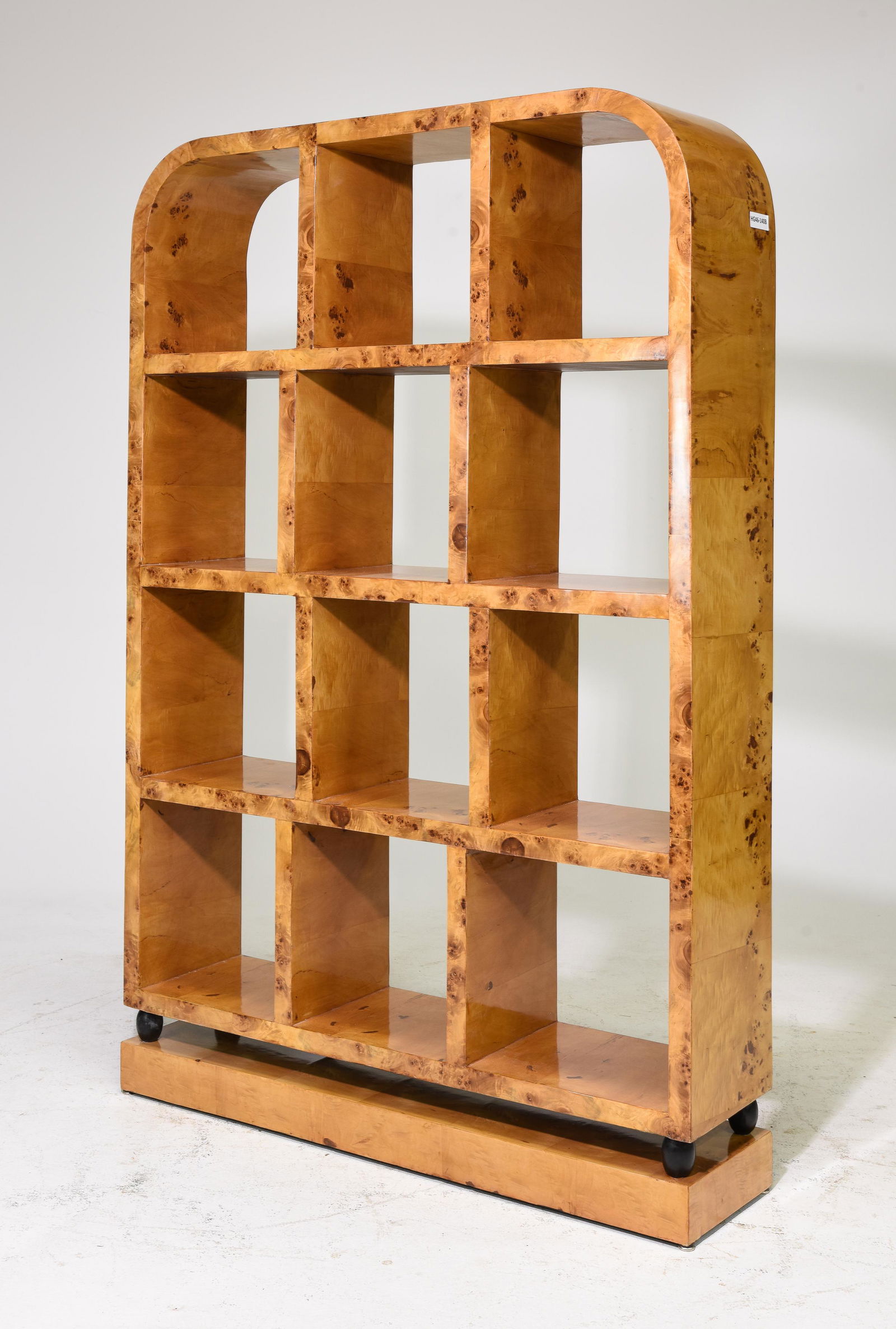 Art Deco Style Burled Room Divider / Bookshelf #2 (1 of 1)