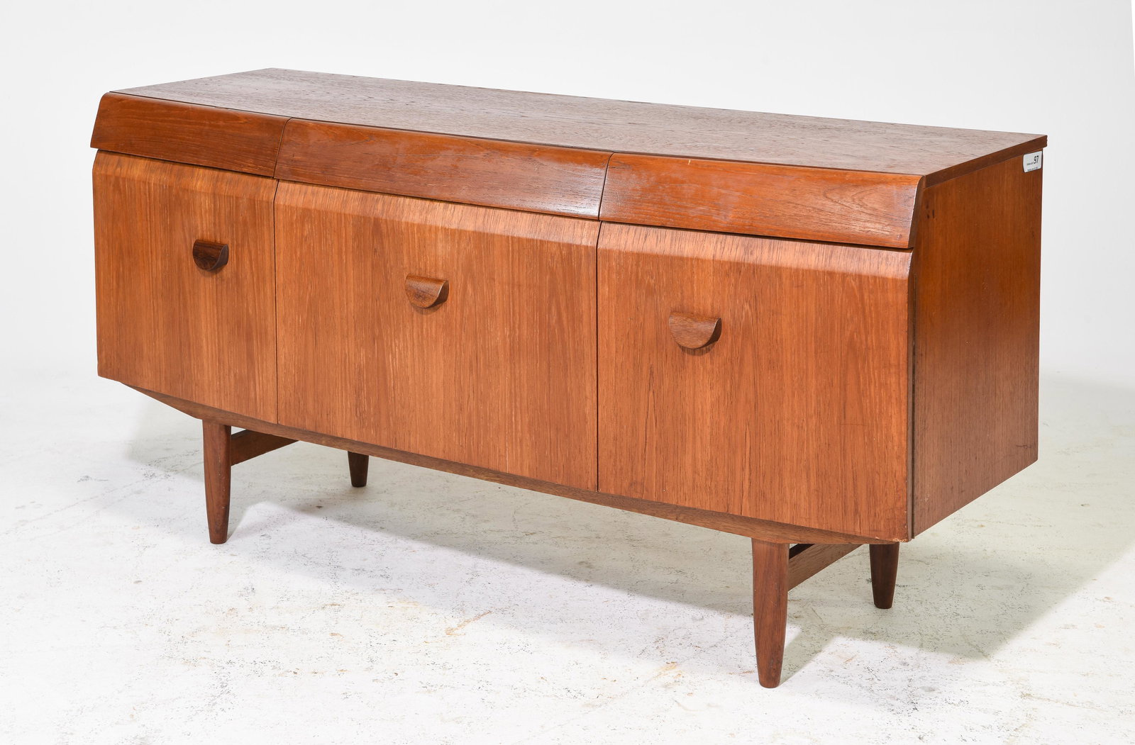 Mid Century Modern Teak Bow Front Sideboard (1 of 5)