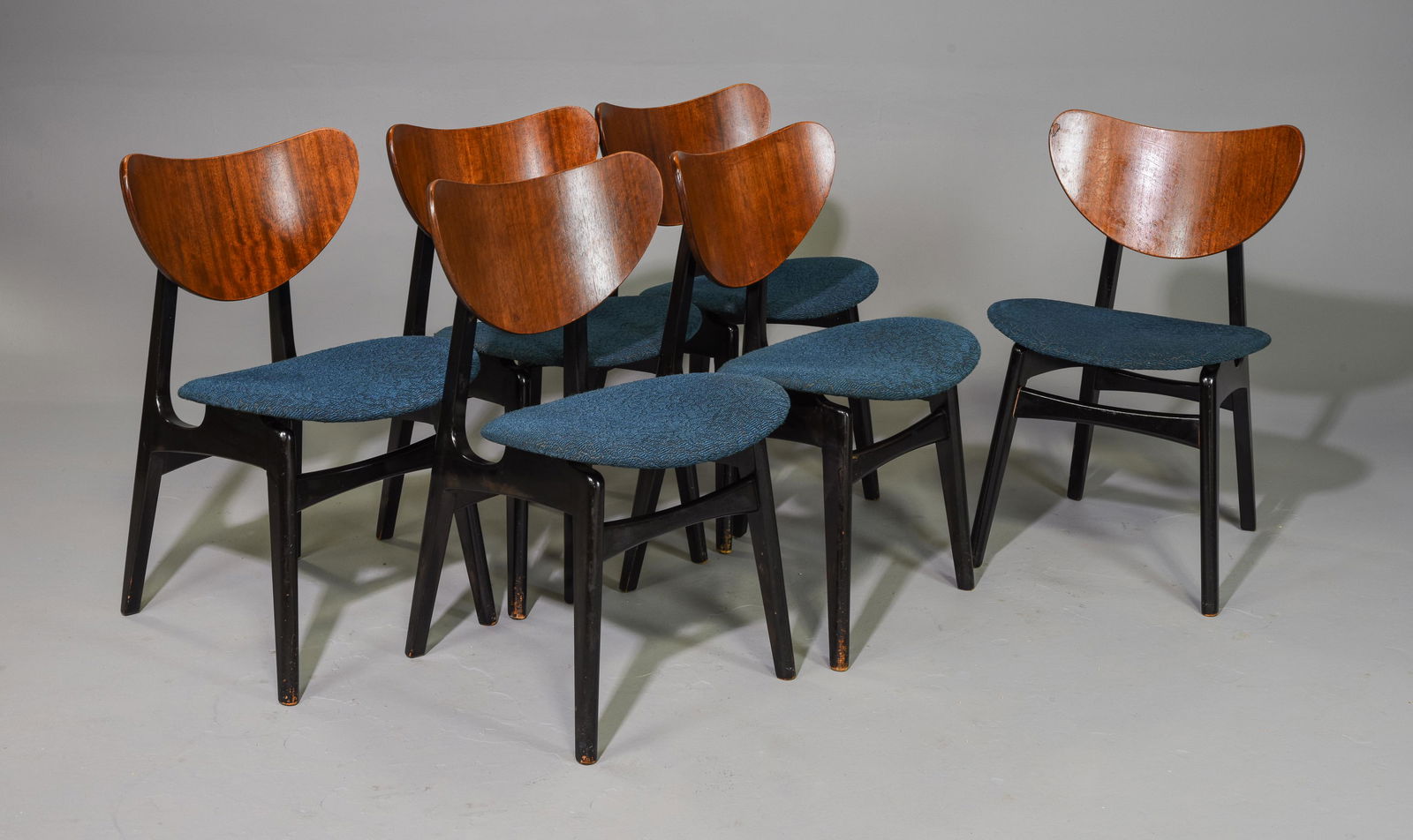 6 Mid Century Modern Gplan Chairs - Black & Tola Range (1 of 3)