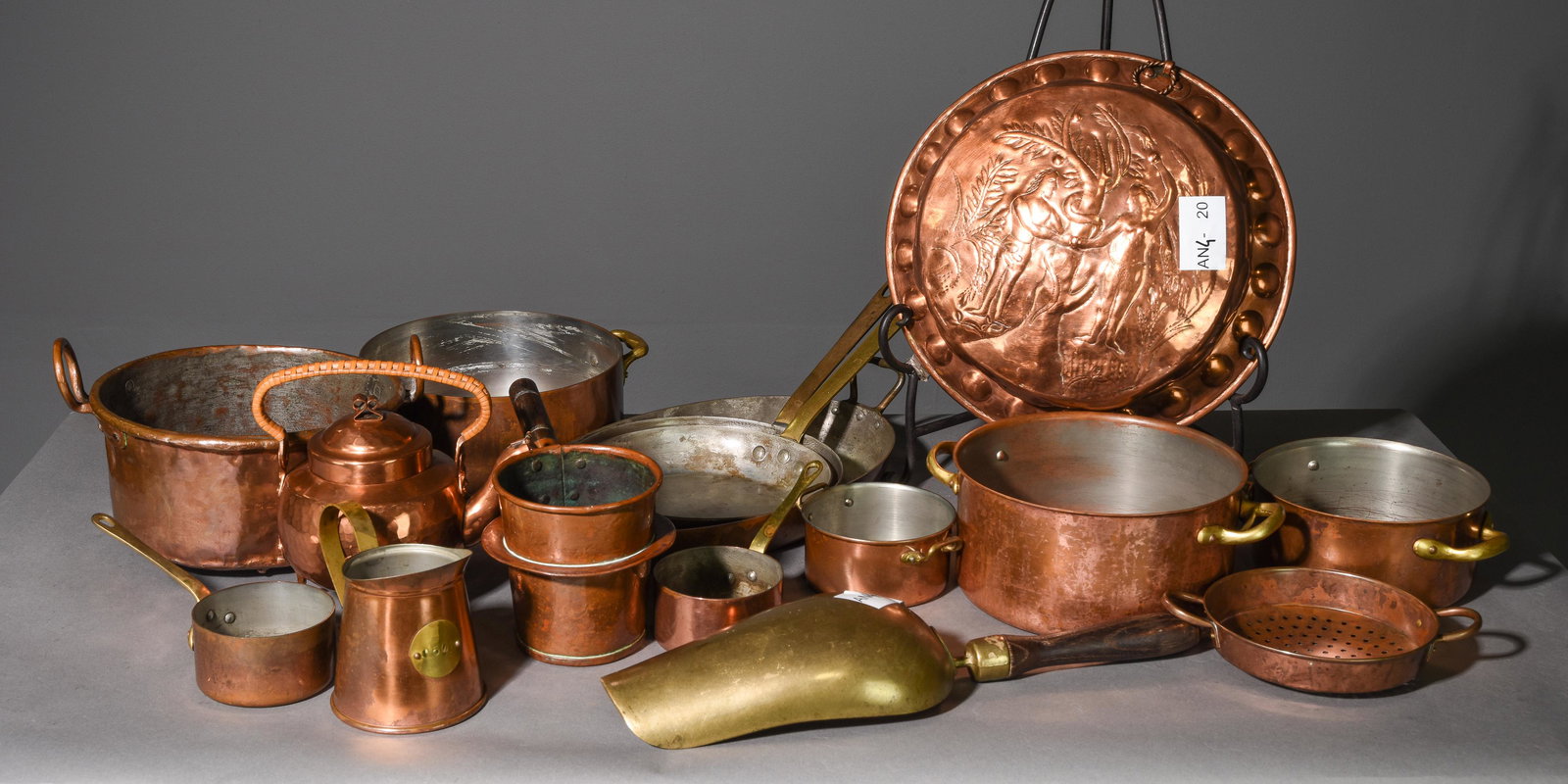 16pcs Assorted Copper / Metal Pots, Etc. (1 of 9)