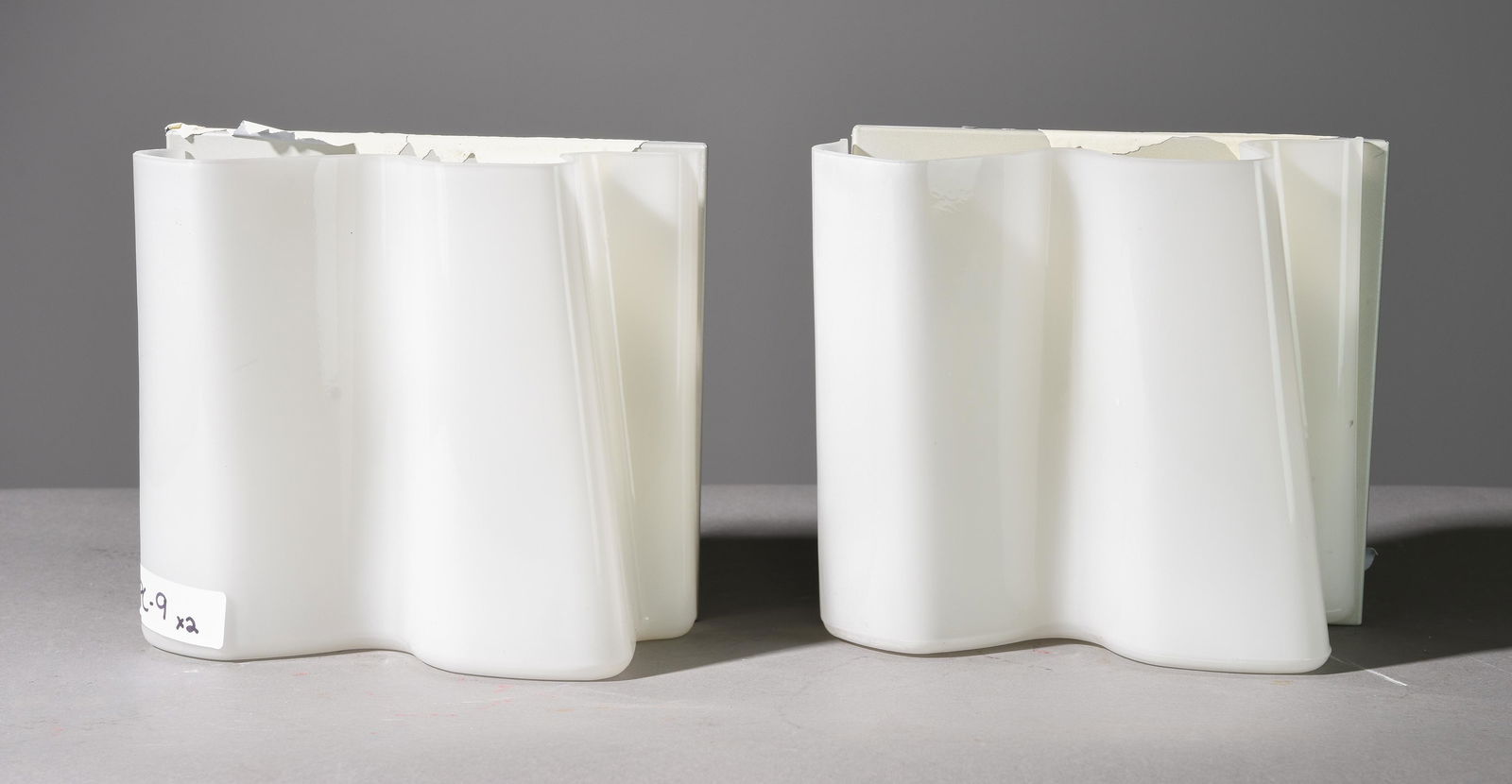 2 Logico Sconces by Artemide: 2 Logico Sconces by Artemide - 9 in tall x 10 x 4