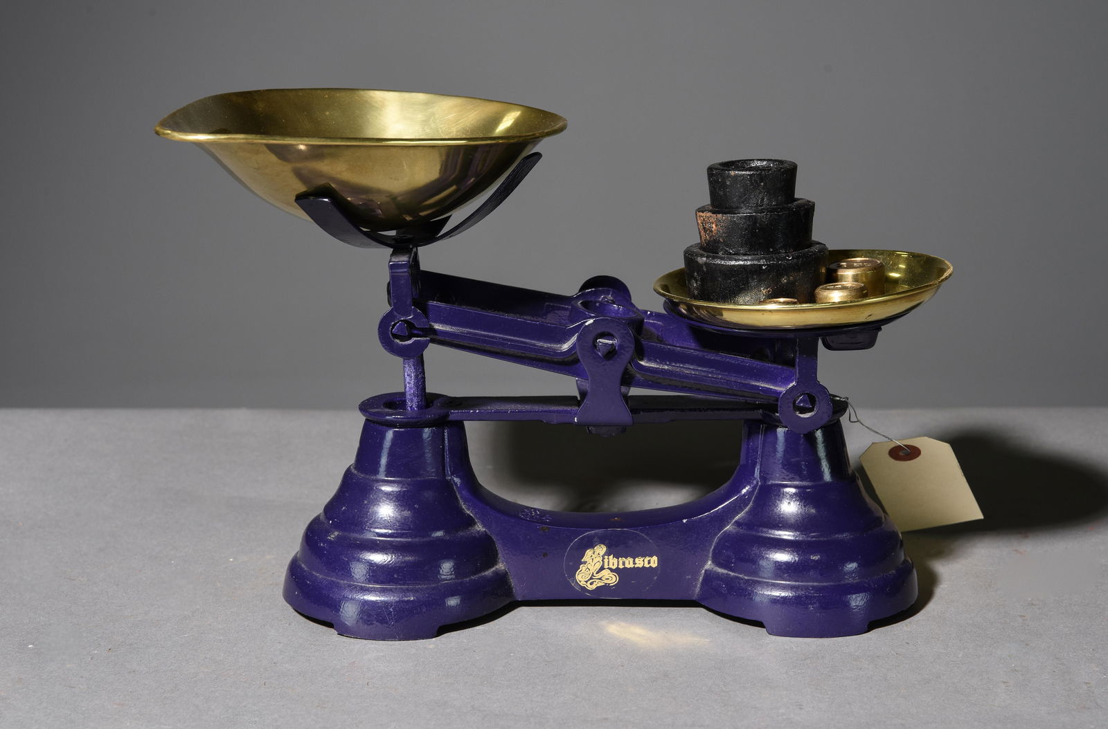 British Painted Balance Scale with Weights (1 of 3)