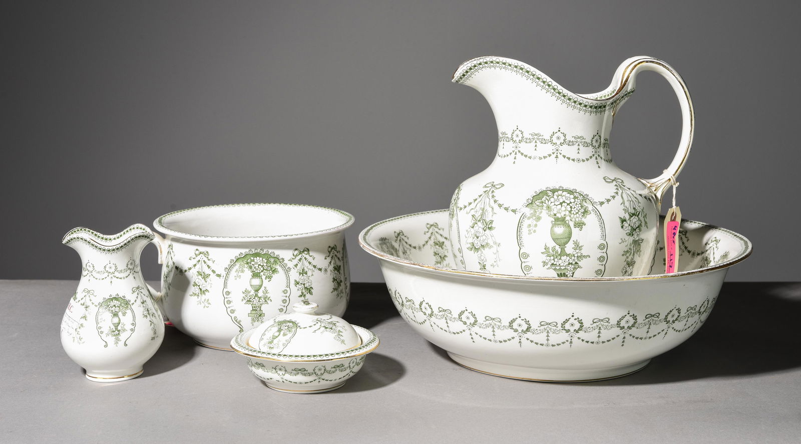 "florence" Pitcher & Chamber Pot Set Auction