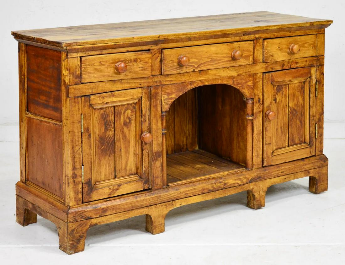 Small English Pine Server / Base (1 of 3)