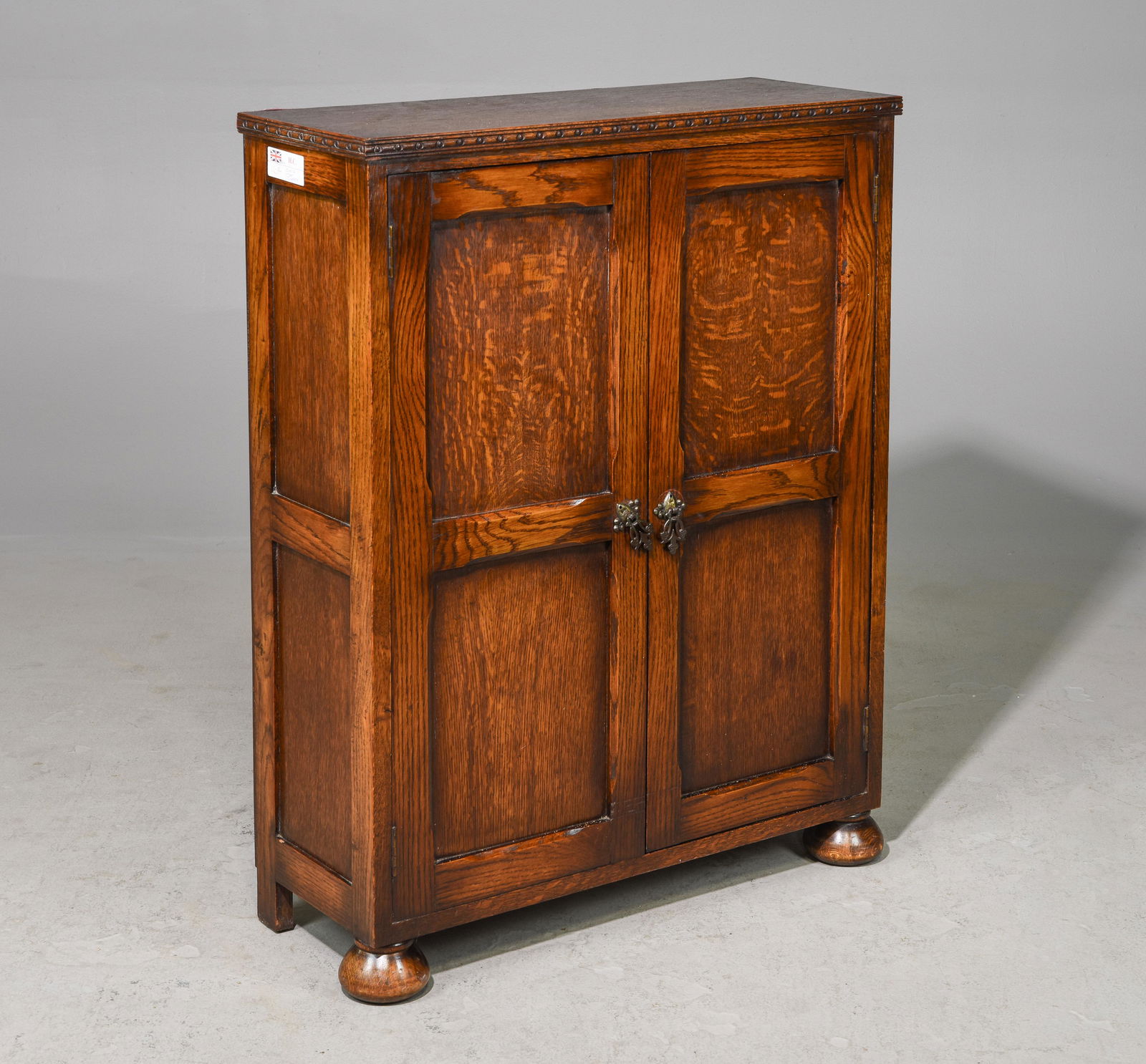 British Oak 2 Door Occasional Cabinet (1 of 3)