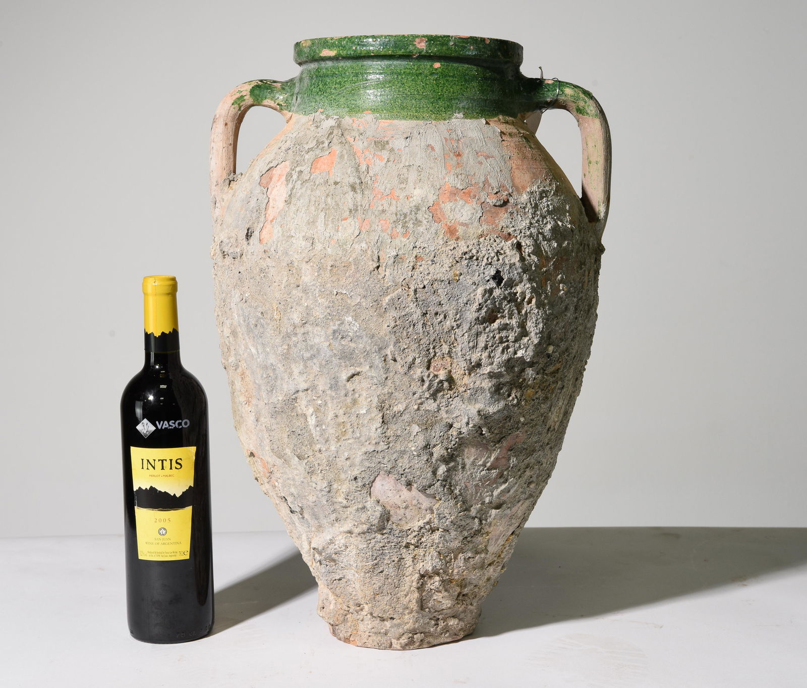 French Large Green Glazed Confit Pot #2 (1 of 4)