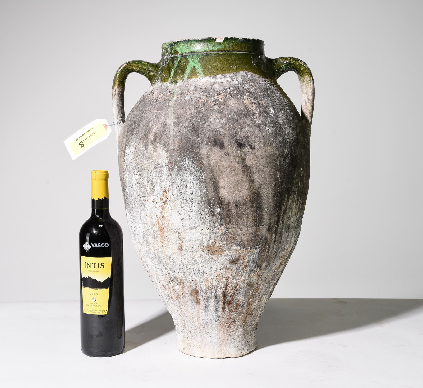 French Large Green Glazed Confit Pot #3 (1 of 4)