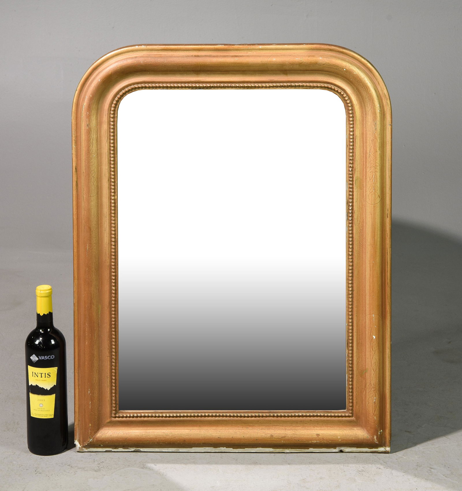 Louis Philippe Style Petite Gold Framed Mirror (1 of 5)