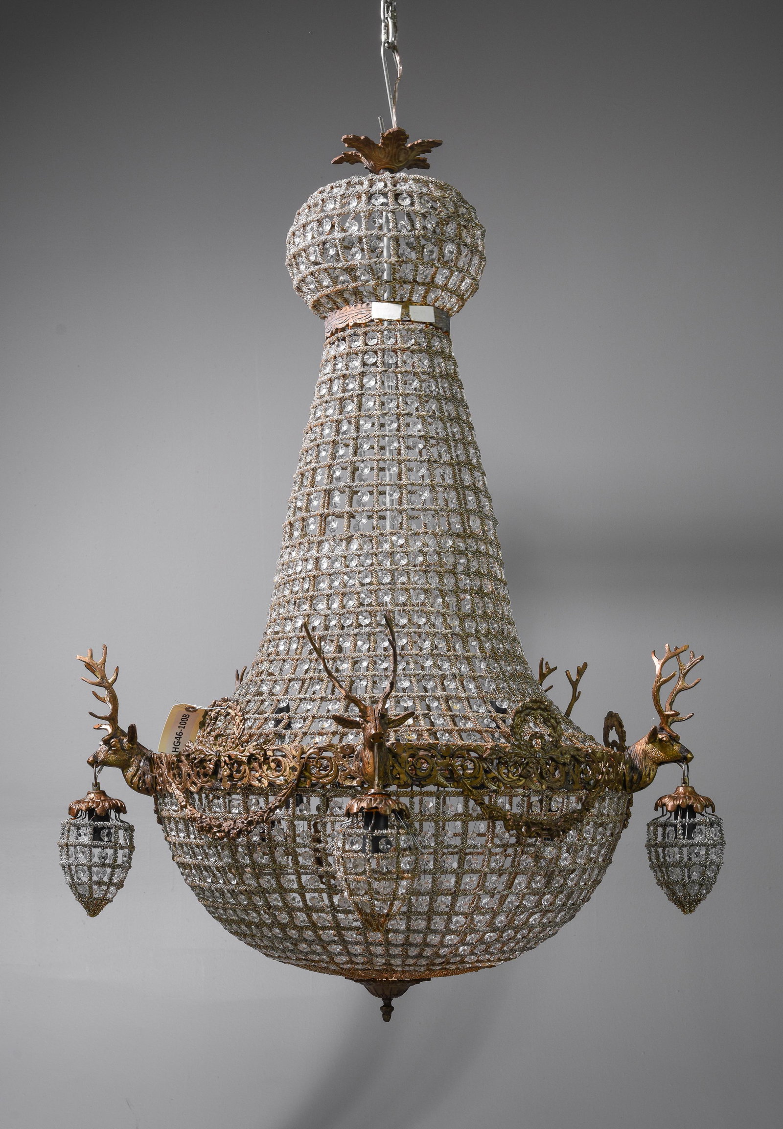 Empire Style Large Stag Head Chandelier #4 (1 of 3)