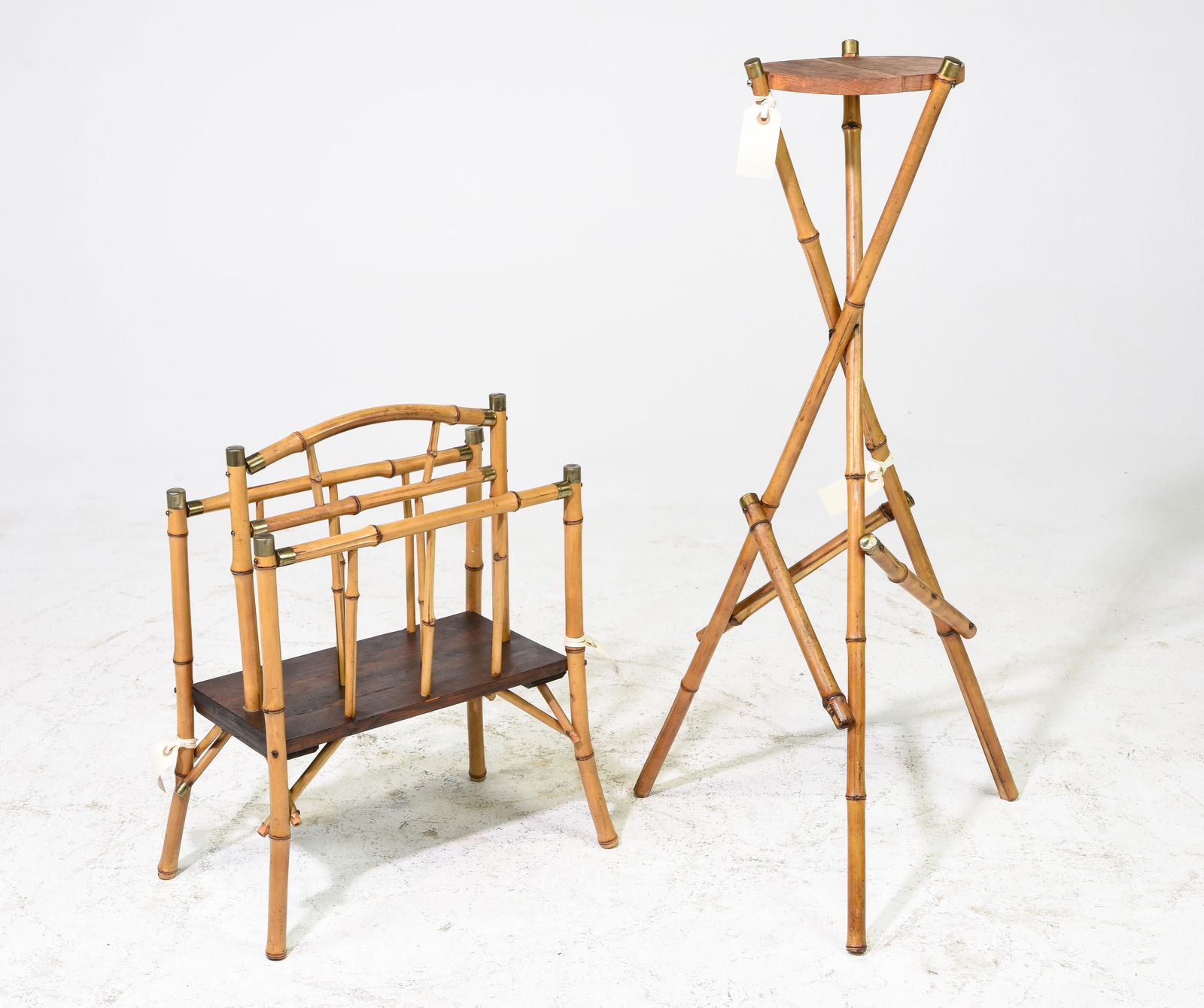 Bamboo Plant Stand & Magazine Rack (1 of 5)