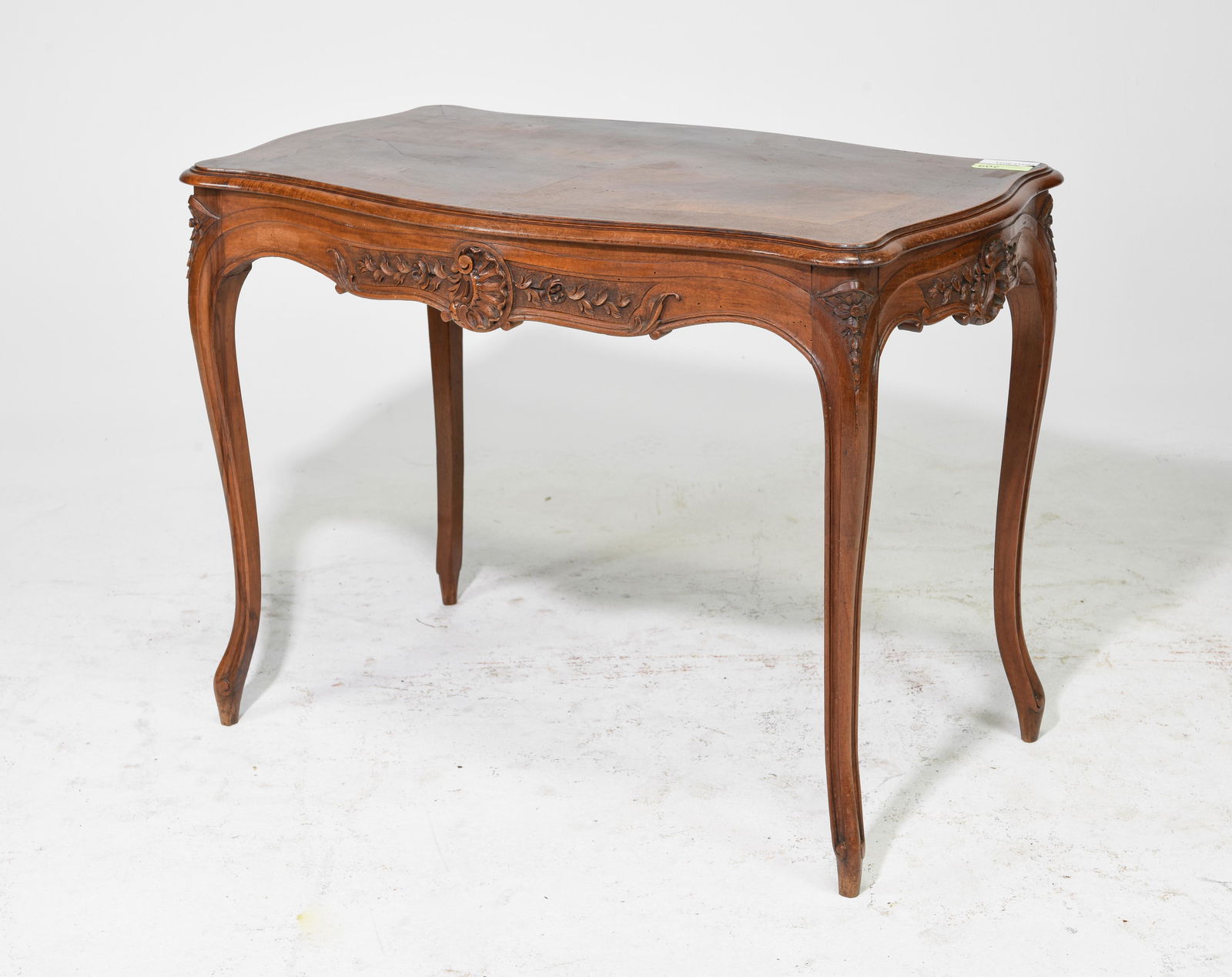 Louis XV Style Walnut Table with Drawer (1 of 5)