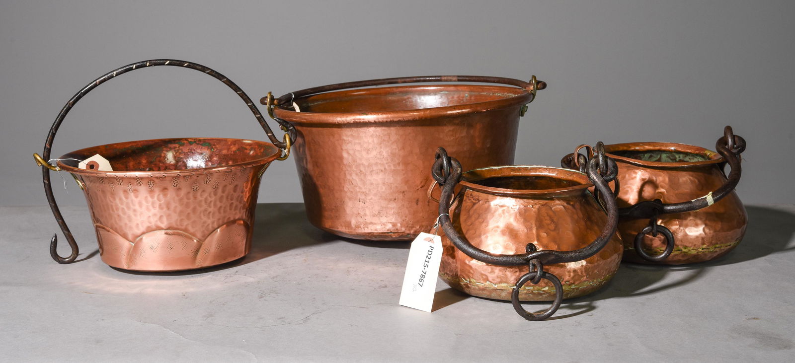 4 French Copper Pots with Handles (1 of 4)