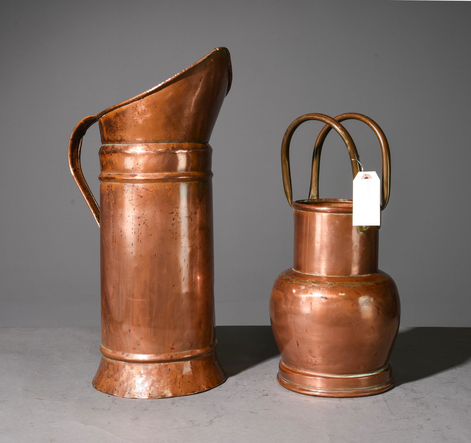 French Copper Pitcher & Jug with Handles (1 of 5)