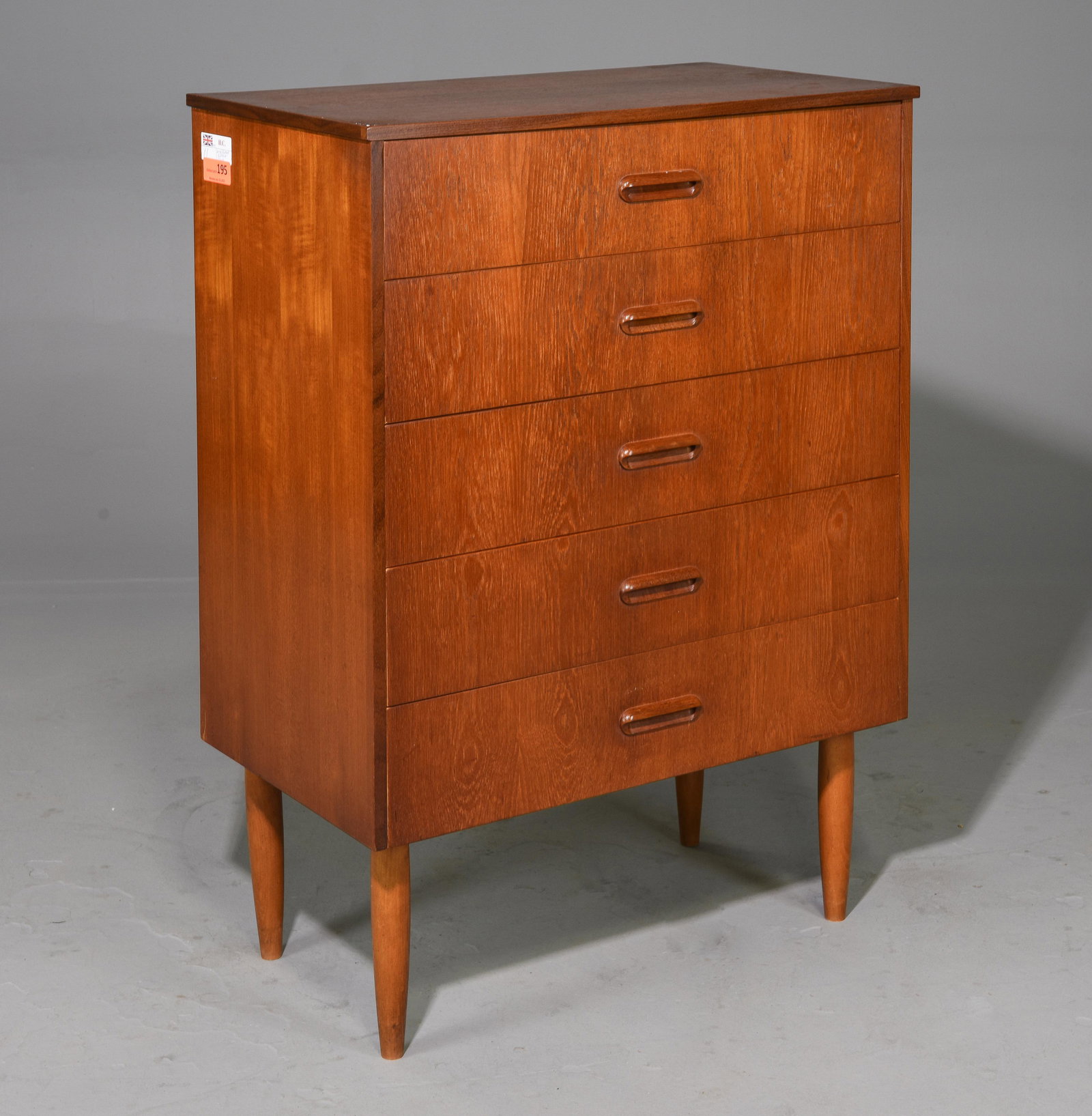 Mid Century Modern 5 Drawer Chest (1 of 4)