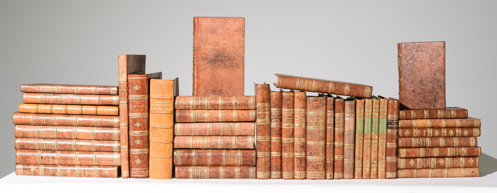 40 Assorted European Leather Bound Books (1 of 7)