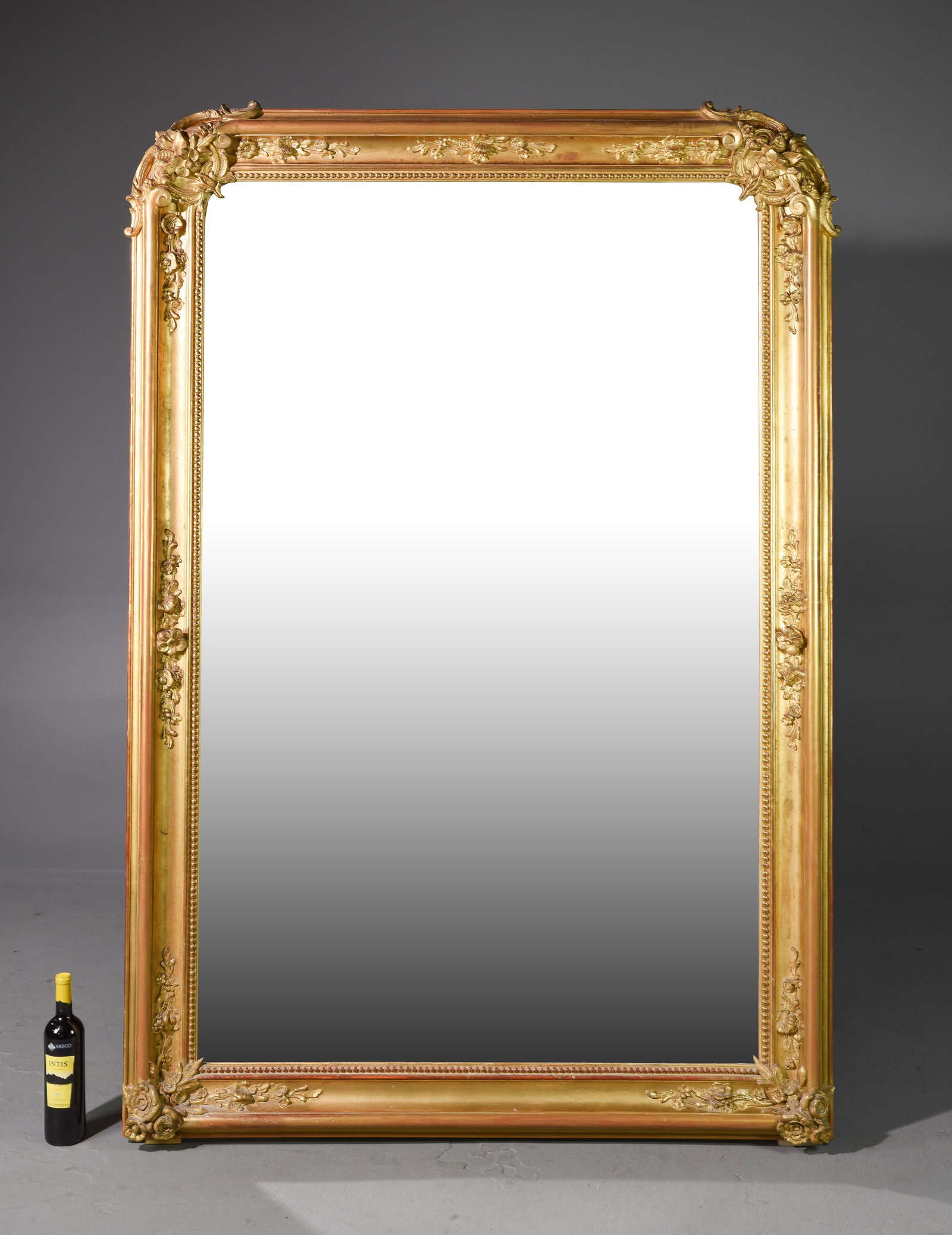 Louis Philippe Style Large Gold Framed Mirror #2 (1 of 6)