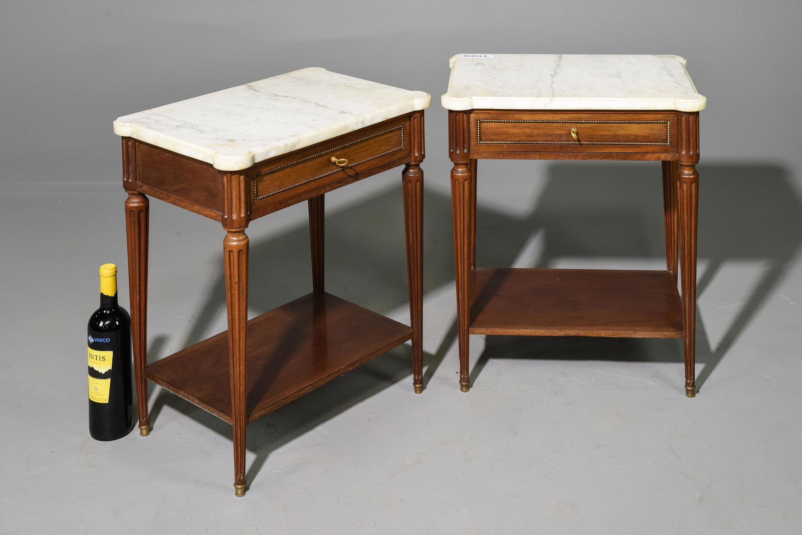 2 Louis XVI Style Marble Top Occasional Tables (1 of 4)
