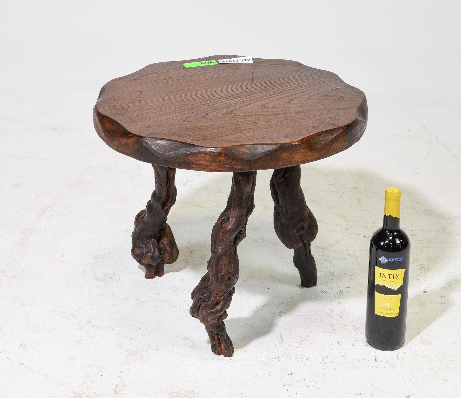 Rustic Petite Table / Stool (1 of 3)