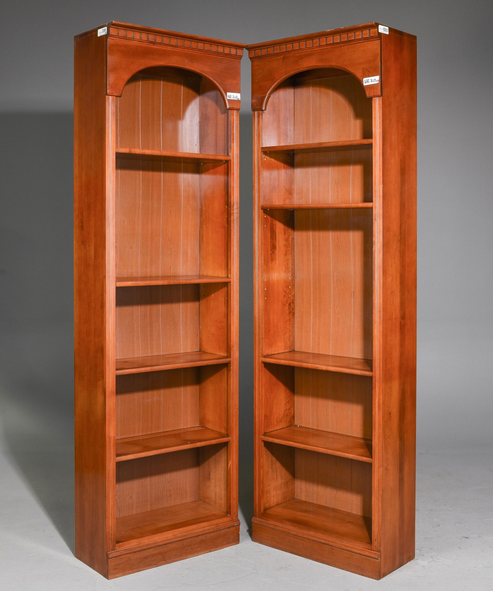 2 Tall Narrow Open Bookshelves (1 of 3)