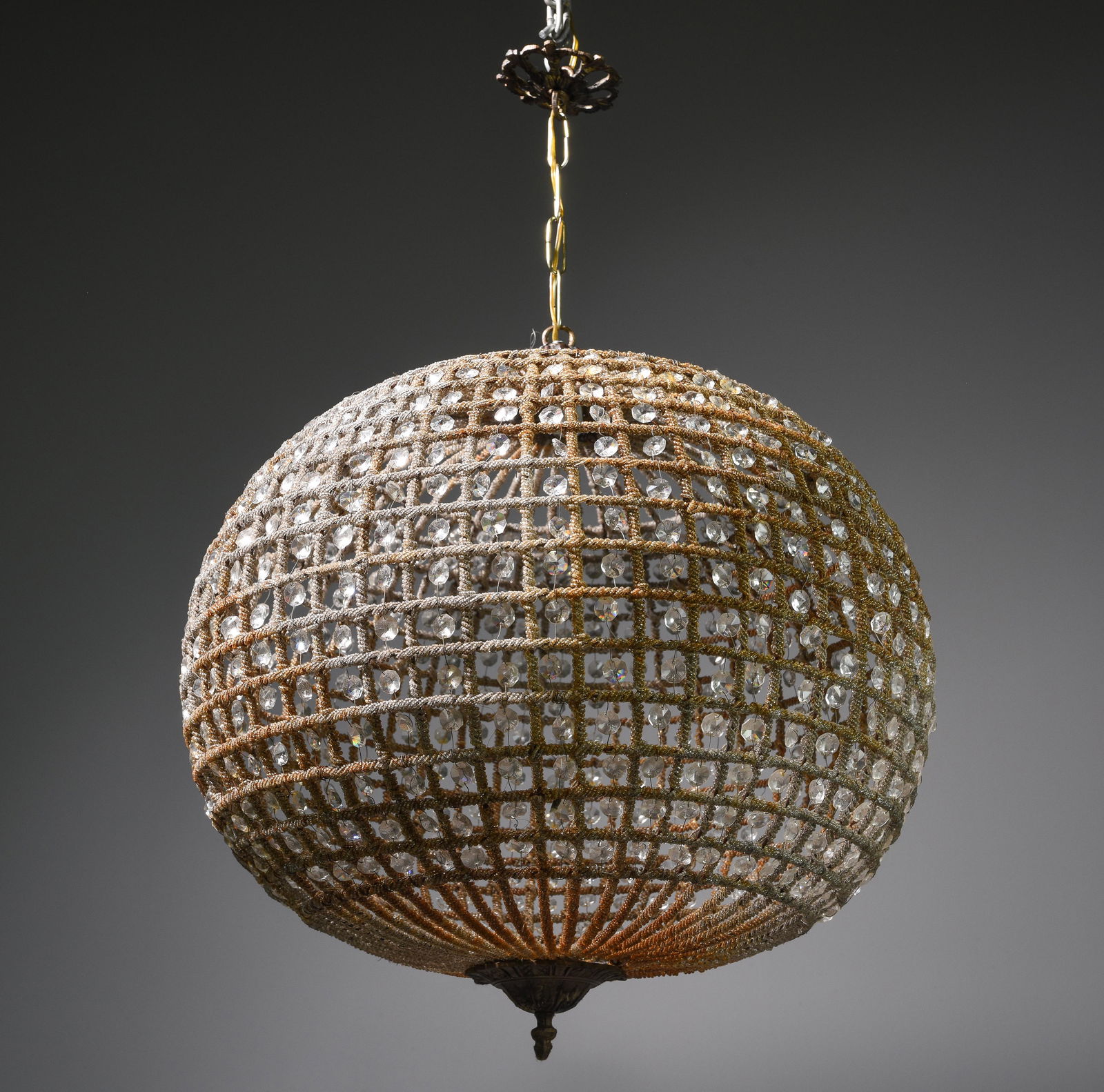 Empire Style Globe Shaped Chandelier (1 of 2)