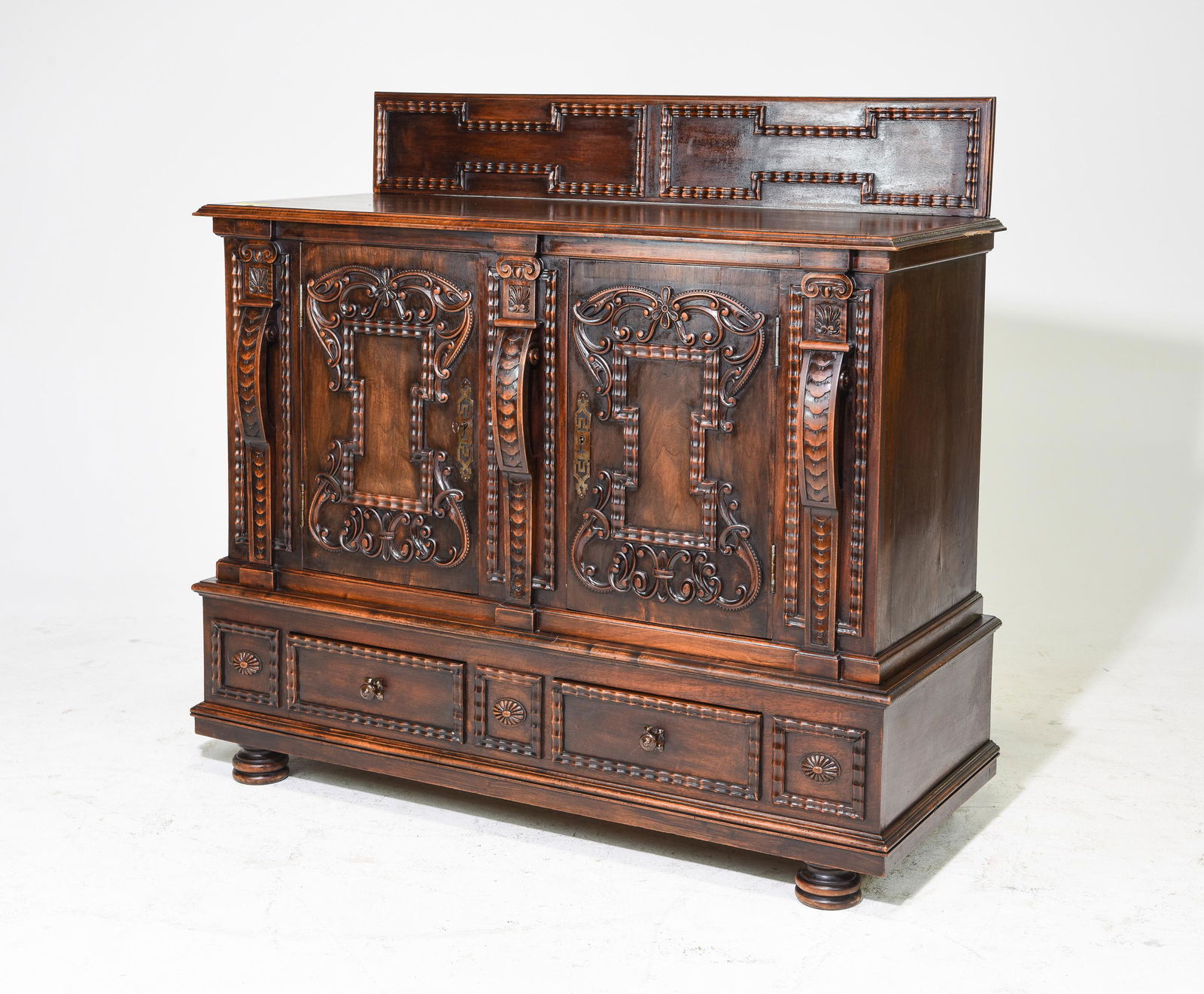 Louis XIII Style Carved Walnut Buffet (1 of 6)