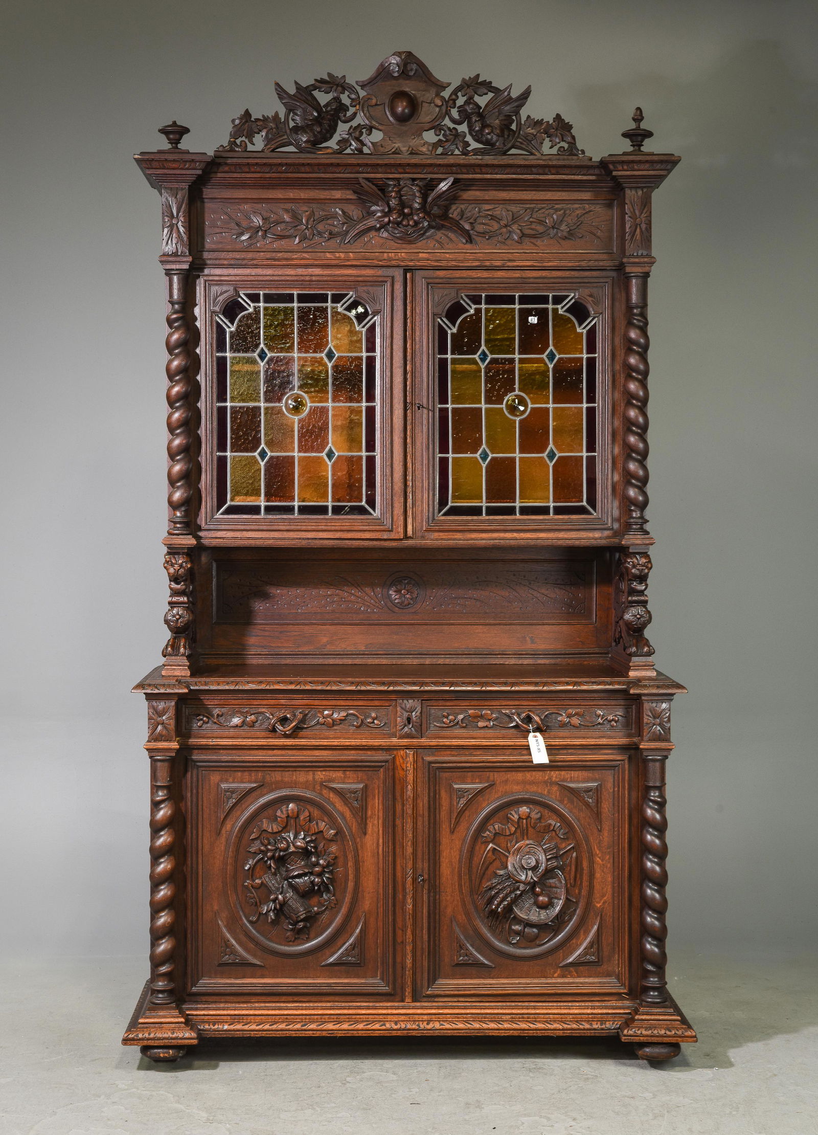 Renaissance Style Barley Twist Double Buffet (1 of 11)