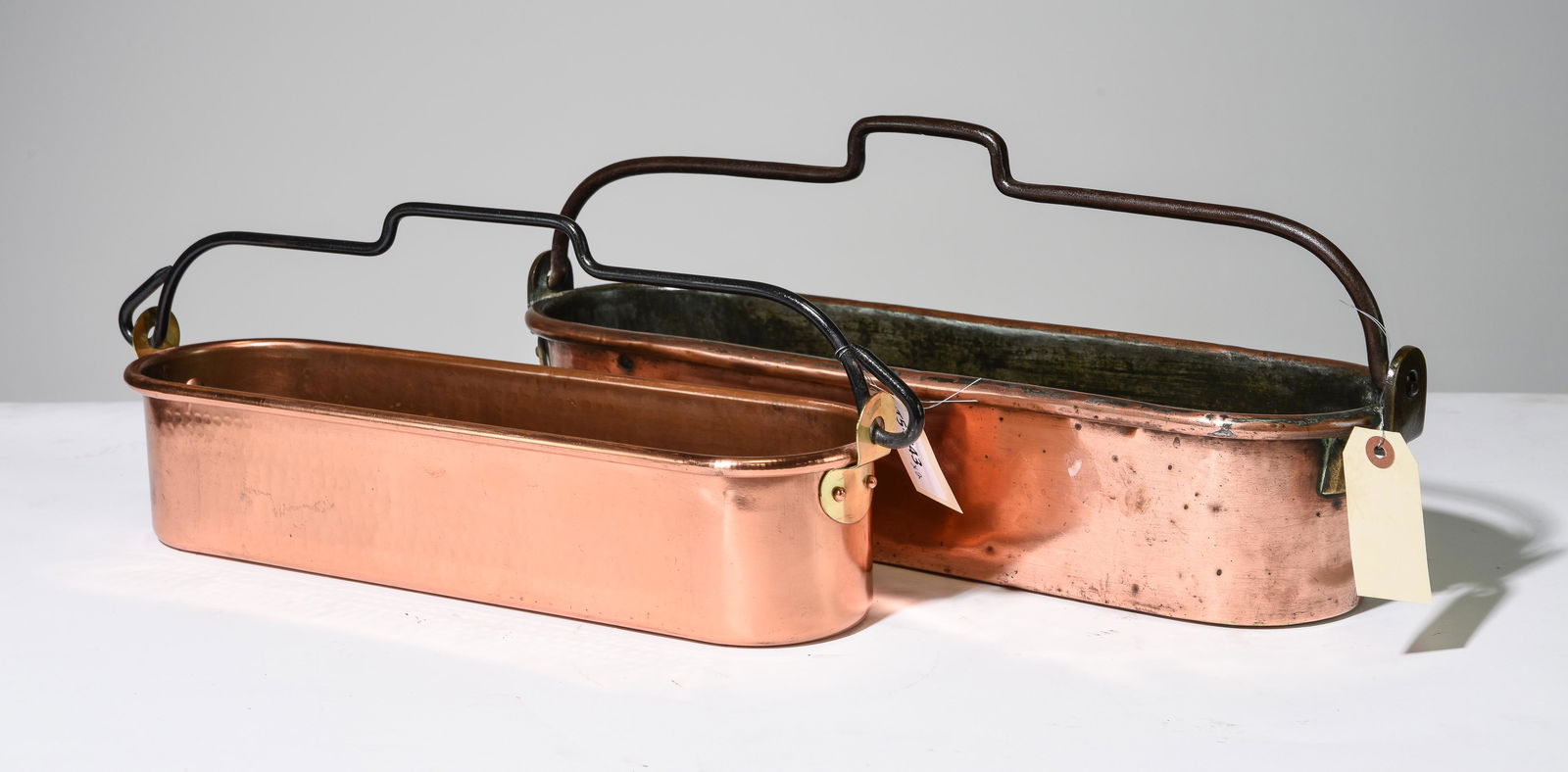 2 French Copper Fish Kettles / Pans with Iron Handles (1 of 4)