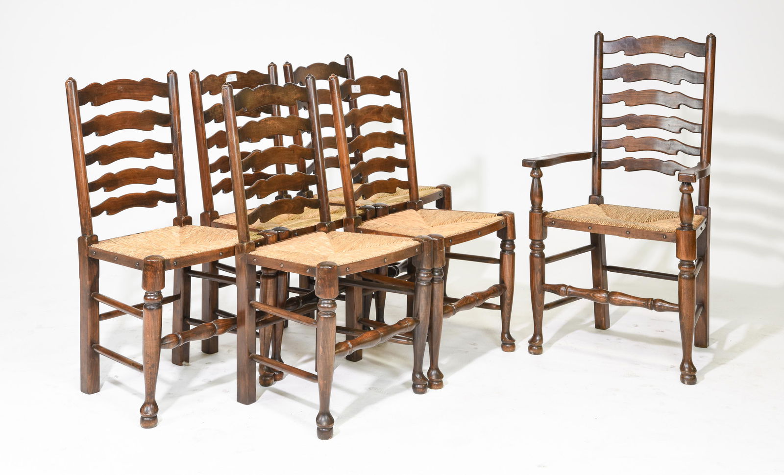 Set Of 6 French Ladderback Chairs (1 of 4)