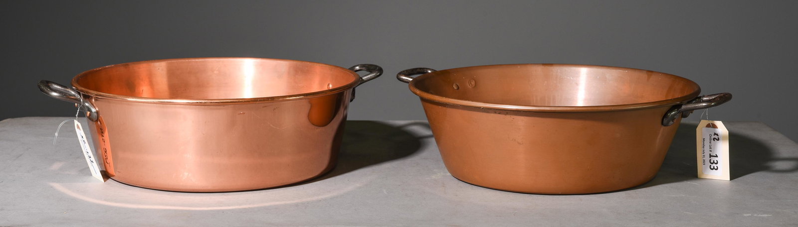 2 French Copper Jam Pans (1 of 3)