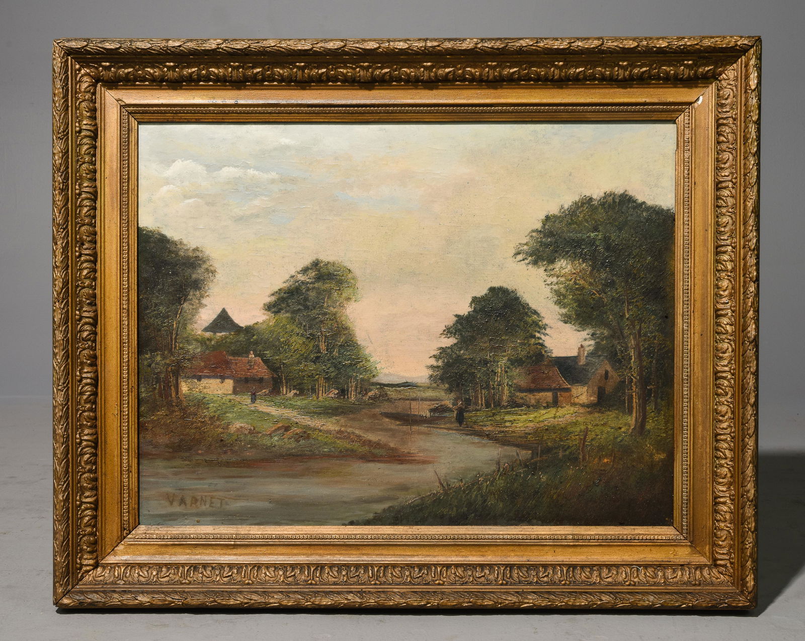 Gold Framed Oil On Canvas - Landscape (1 of 5)