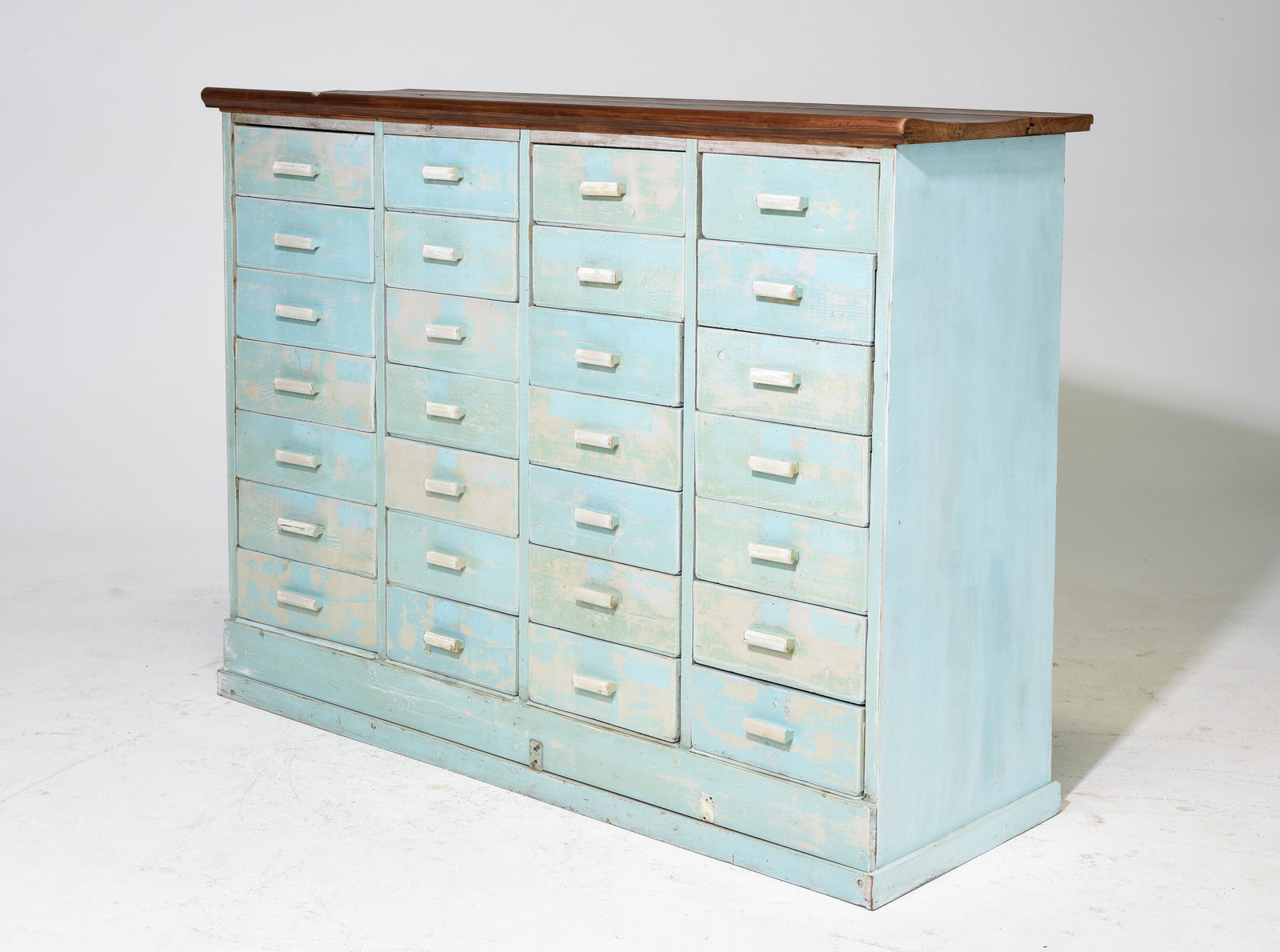 British Painted Bank of Drawers / Sideboard (1 of 2)